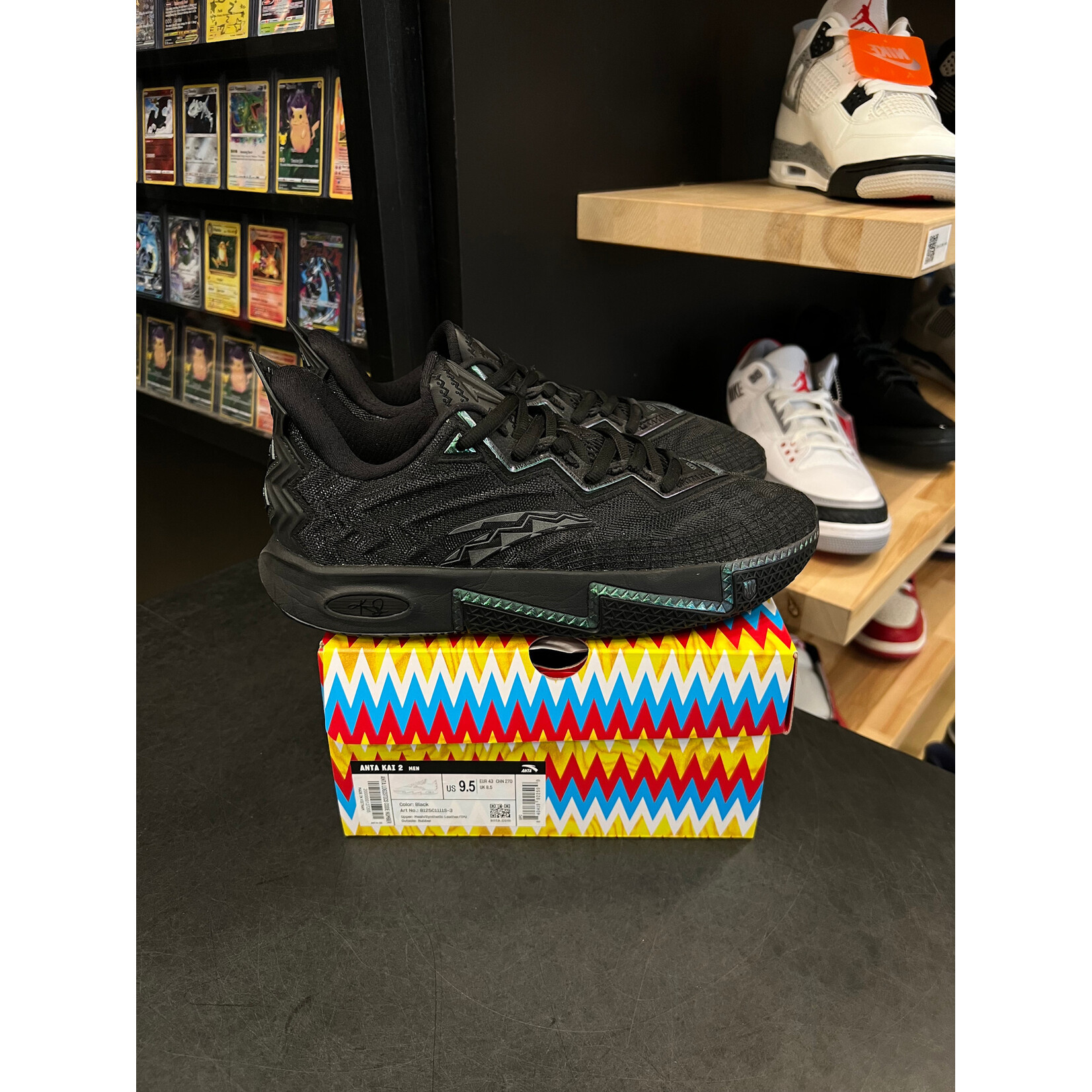 Anta Anta Kai 2 Triple Black Size 9.5, PREOWNED