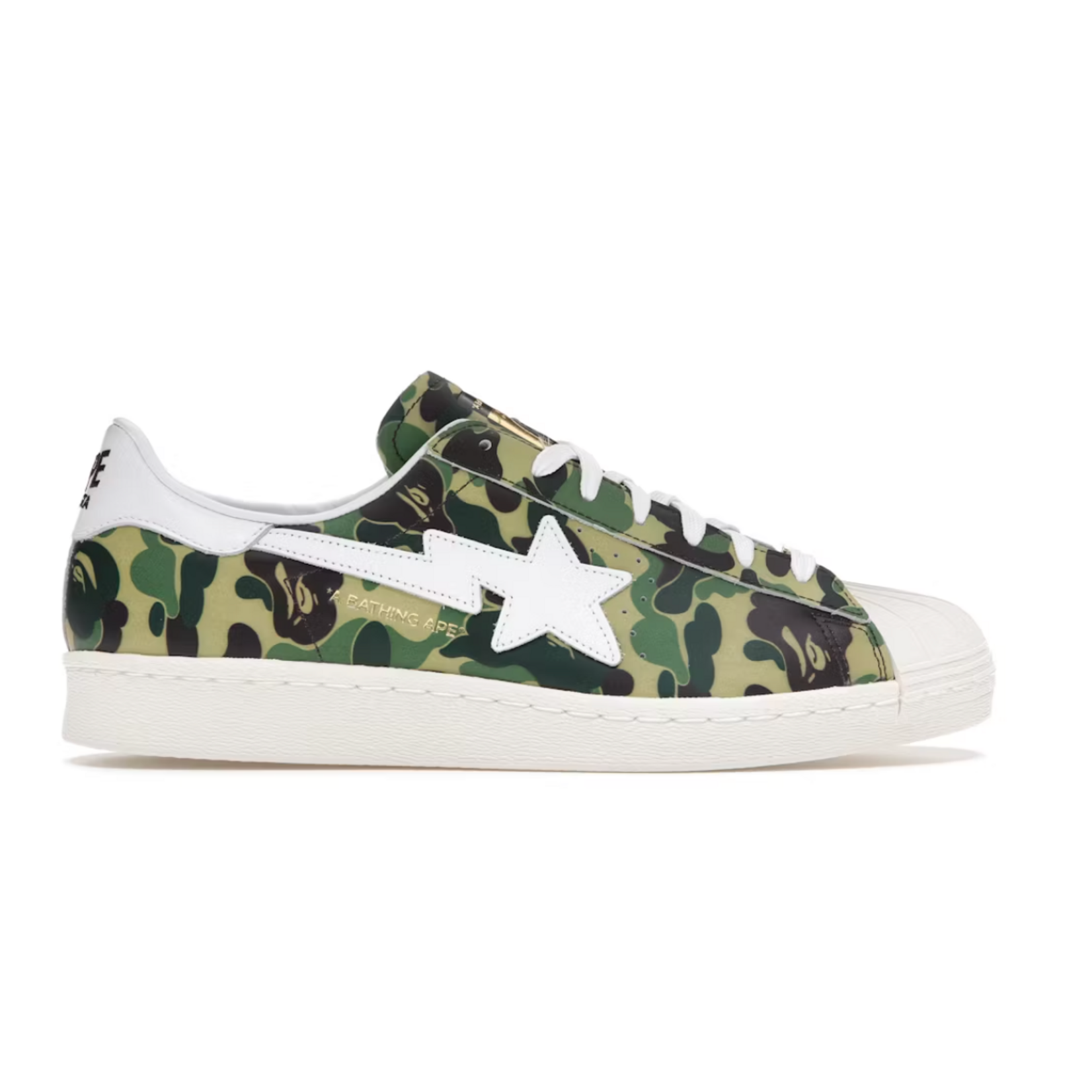 Adidas adidas Superstar Bape ABC Camo Green Size 8, DS BRAND NEW DAMAGED LID