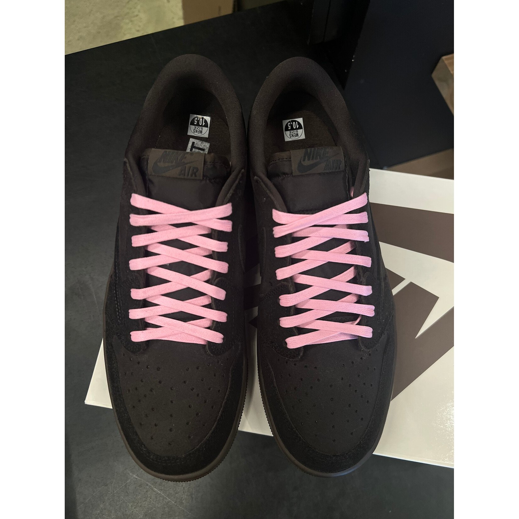 Jordan Jordan 1 Retro Low OG SP Travis Scott Velvet Brown Size 10, PREOWNED VNDS