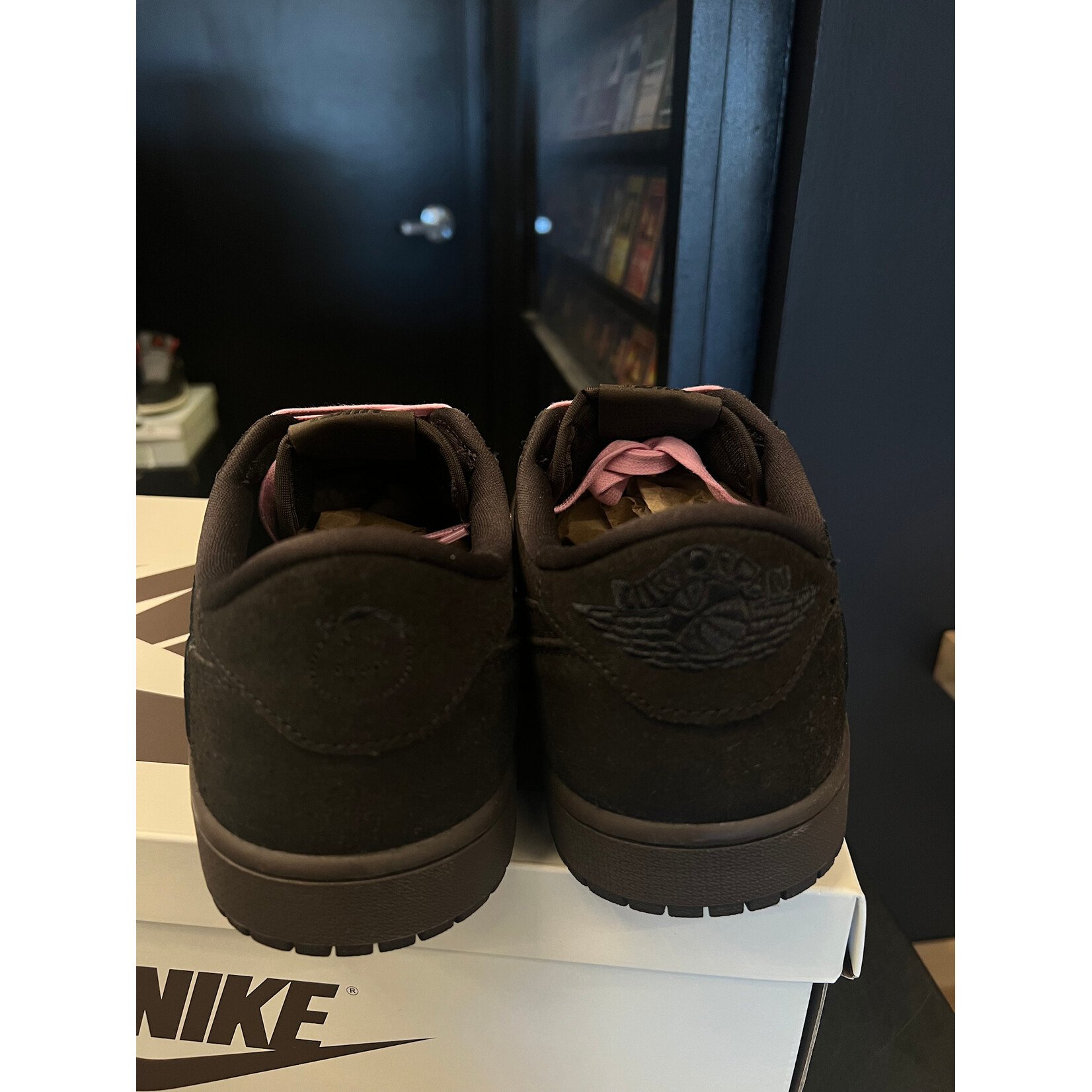 Jordan Jordan 1 Retro Low OG SP Travis Scott Velvet Brown Size 10, PREOWNED VNDS