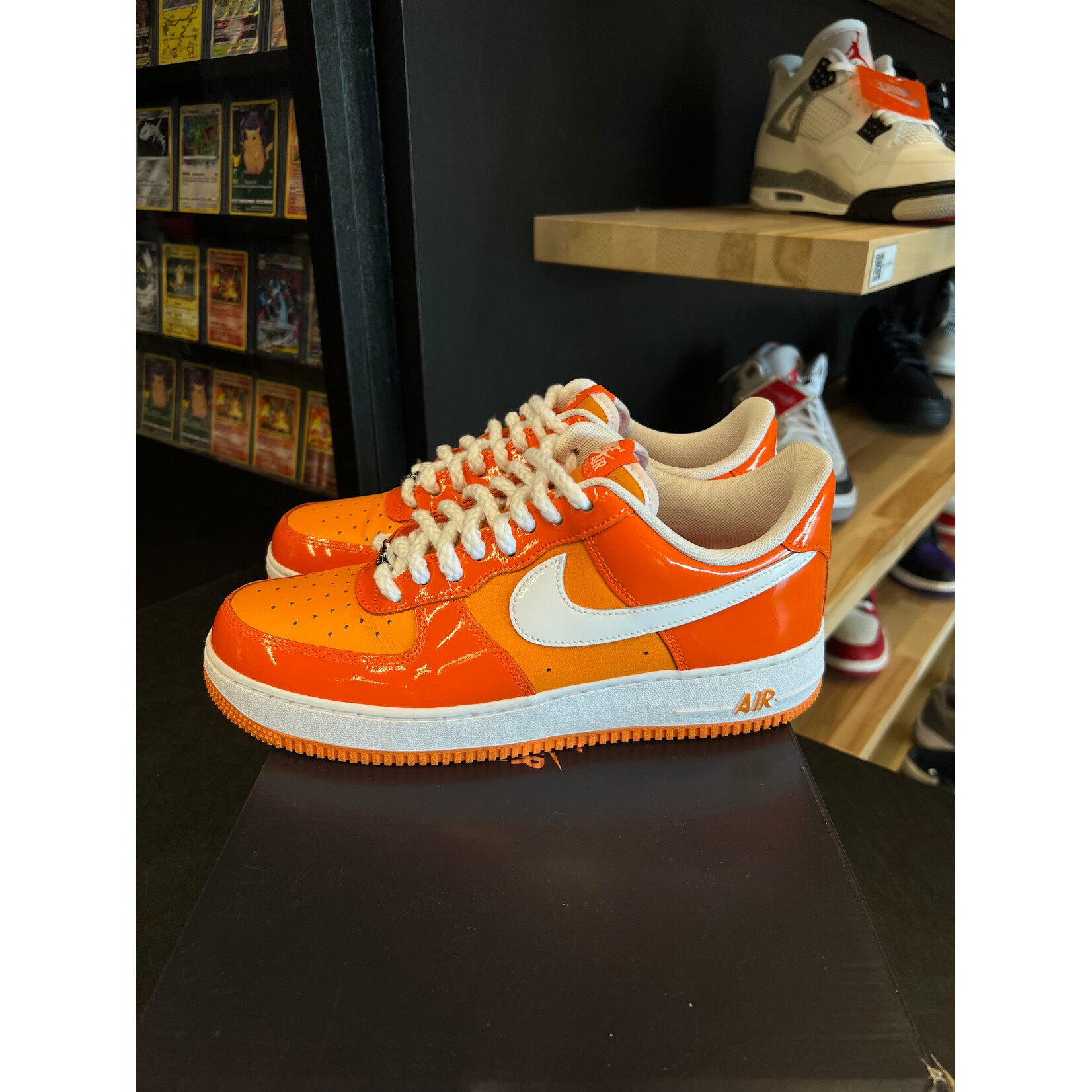 Nike Nike Air Force 1 Low '07 Orange White Patent Size 9, PREOWNED
