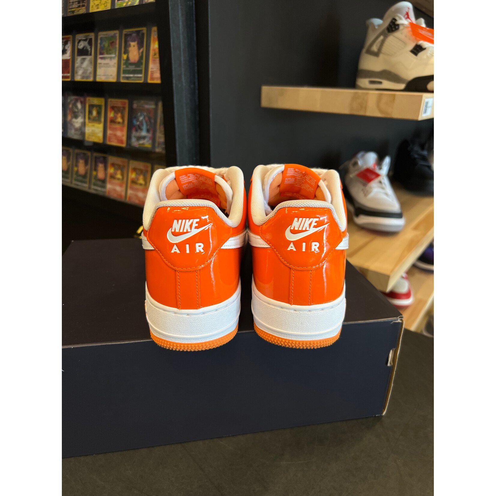 Nike Nike Air Force 1 Low '07 Orange White Patent Size 9, PREOWNED