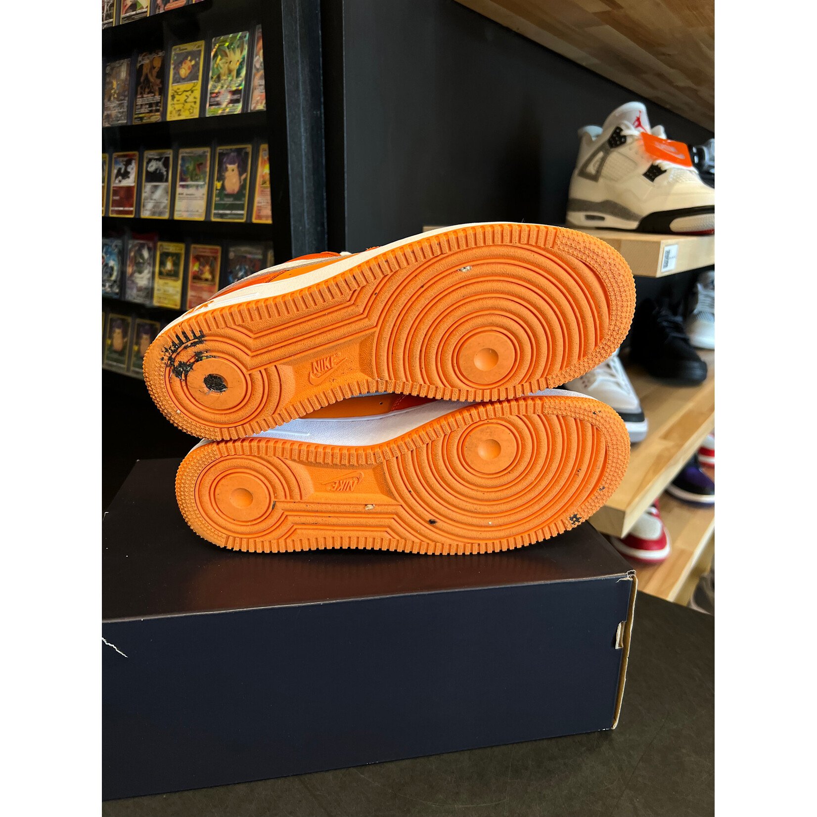 Nike Nike Air Force 1 Low '07 Orange White Patent Size 9, PREOWNED