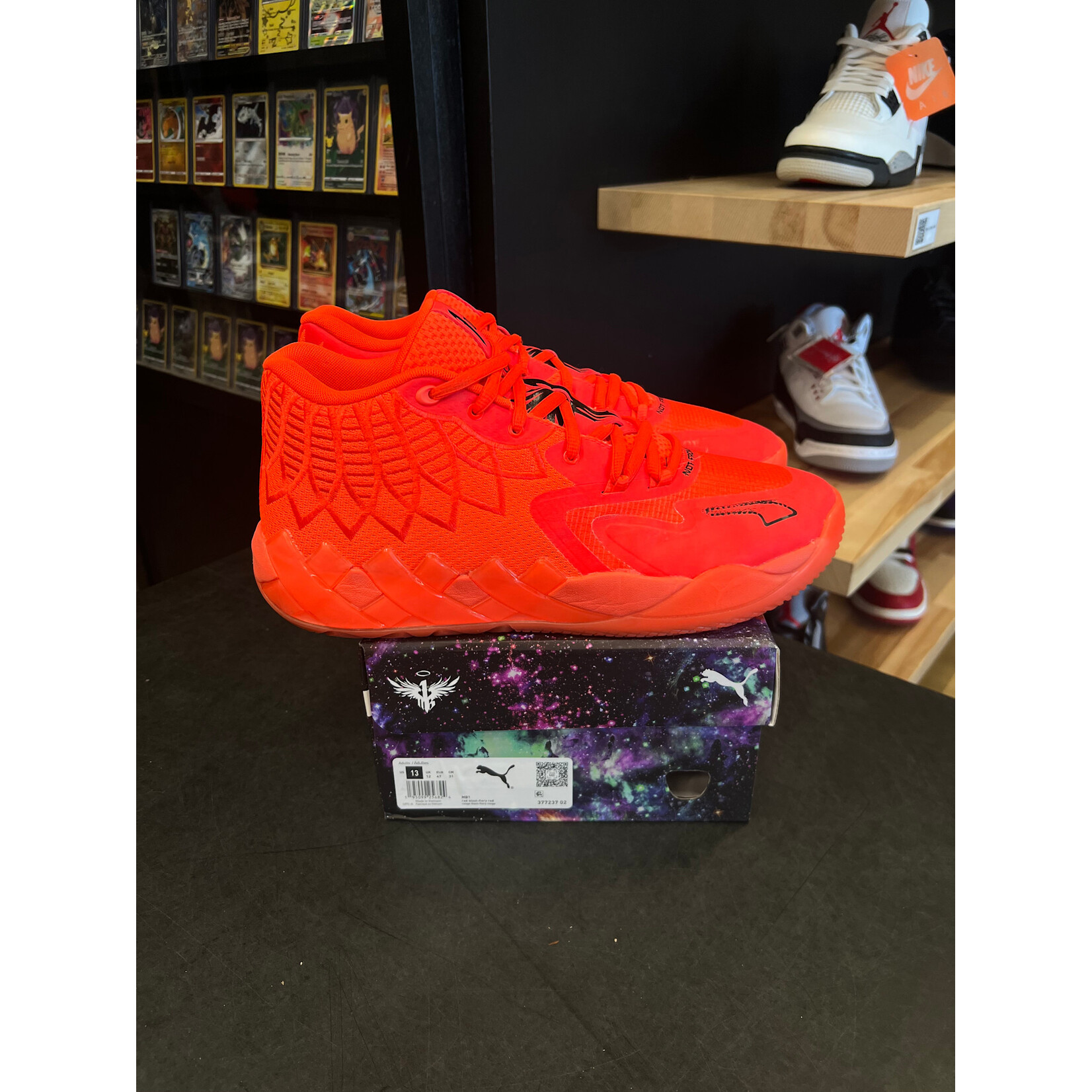 Puma Puma LaMelo Ball MB.01 Not From Here Red Blast Size 13, PREOWNED