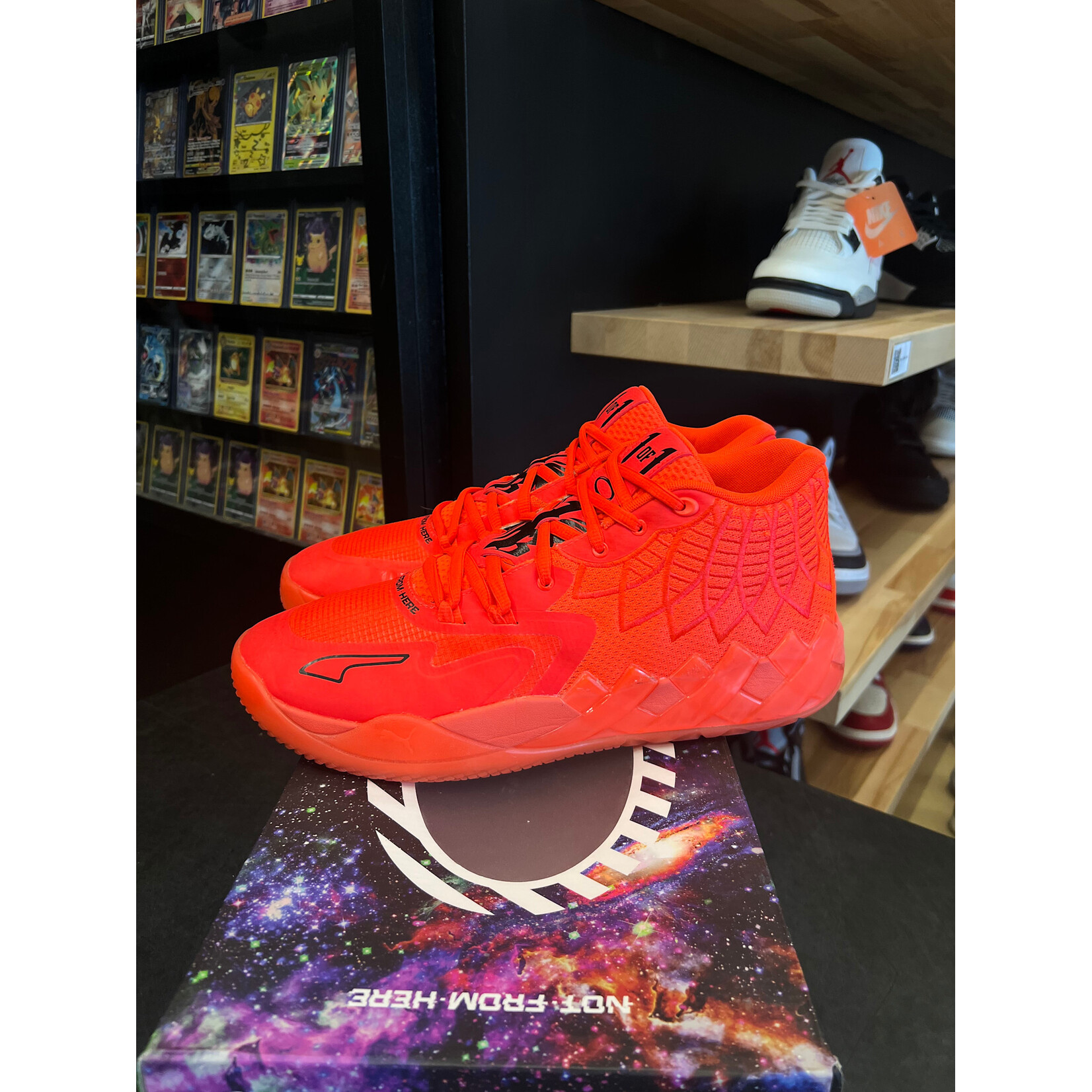 Puma Puma LaMelo Ball MB.01 Not From Here Red Blast Size 13, PREOWNED