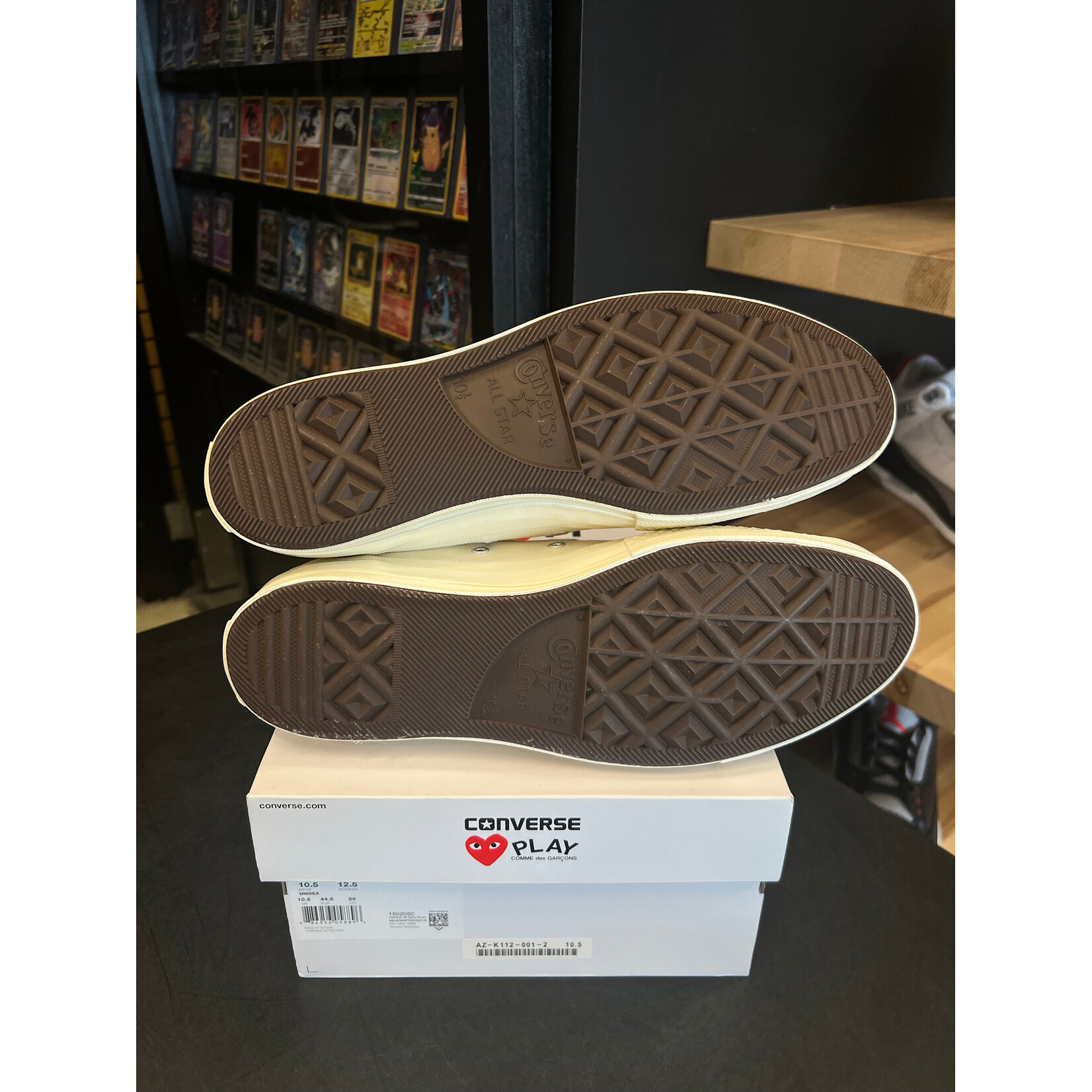 Converse Converse Chuck Taylor All Star 70 Hi Comme des Garcons PLAY White Size 10.5, PREOWNED TRIED ON