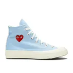 Converse Converse Chuck Taylor All Star 70 Hi Comme des Garcons PLAY Bright Blue Size 8, DS BRAND NEW