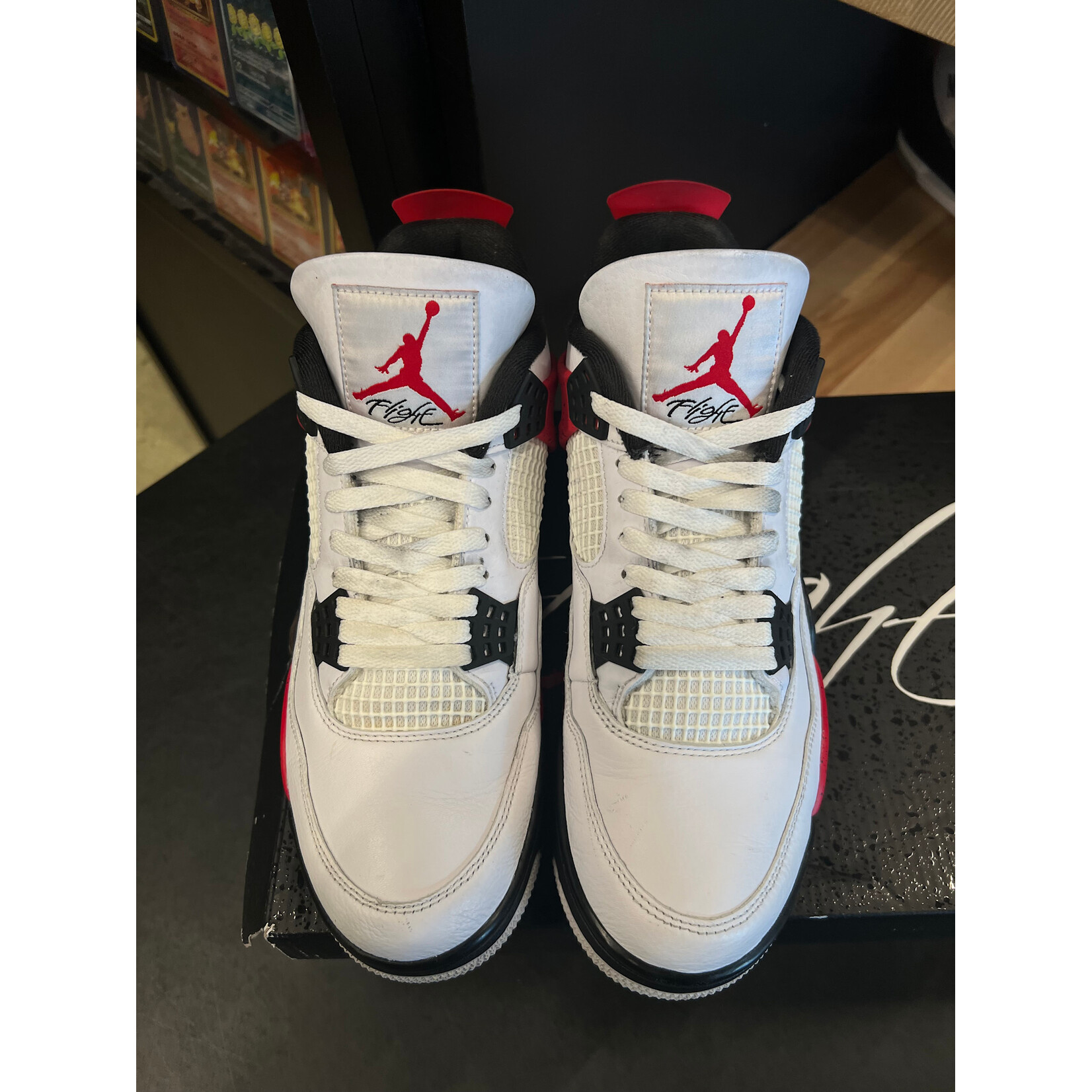 Jordan Jordan 4 Retro Red Cement Size 9.5, PREOWNED