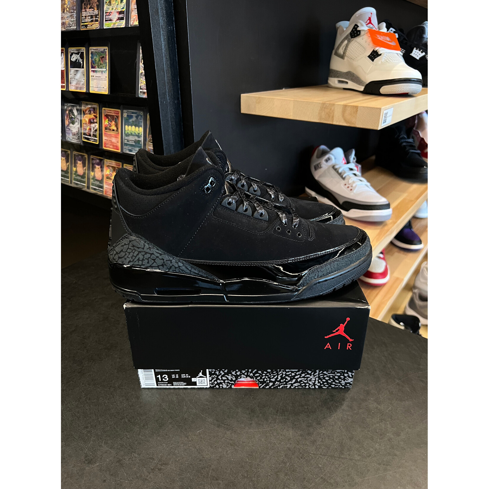 Jordan Jordan 3 Retro Black Cat (2025) Size 13, PREOWNED