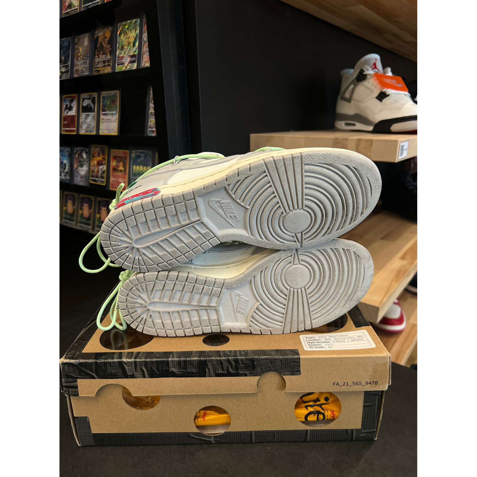 Nike Nike Dunk Low Off-White 'Lot 7' Size 8.5, PREOWNED REP BOX