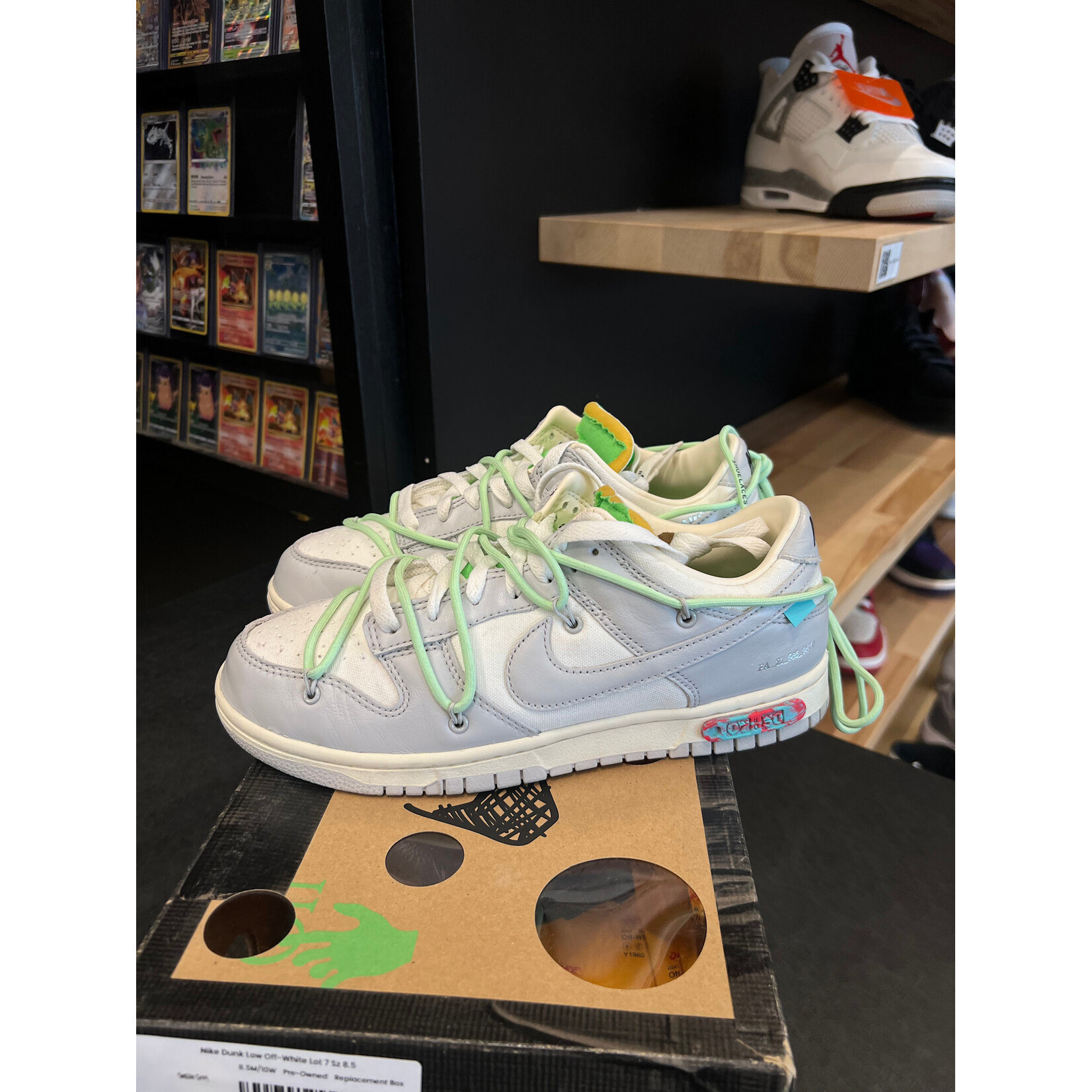 Nike Nike Dunk Low Off-White 'Lot 7' Size 8.5, PREOWNED REP BOX