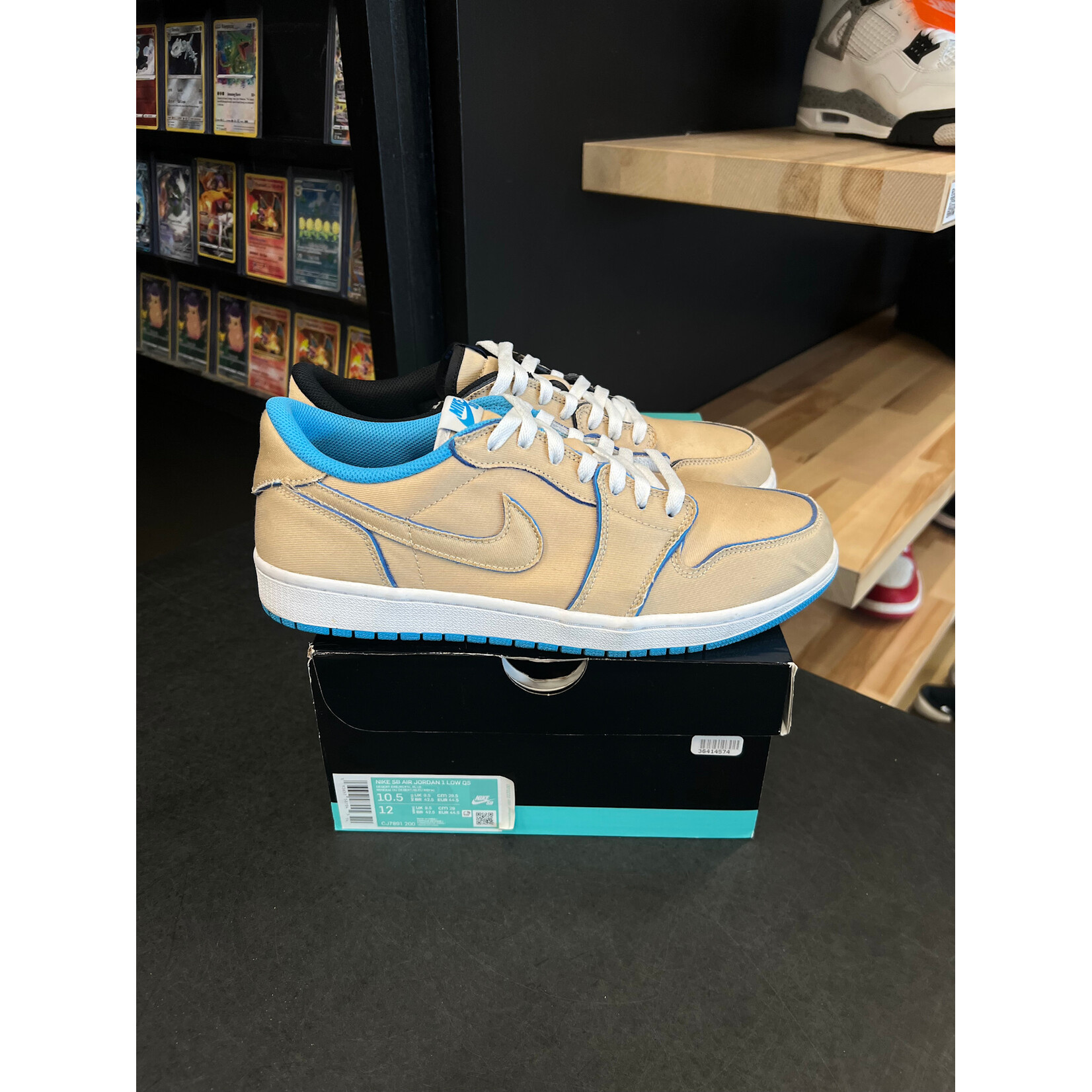 Jordan Jordan 1 Low SB QS Lance Mountain Desert Ore Size 10.5, PREOWNED
