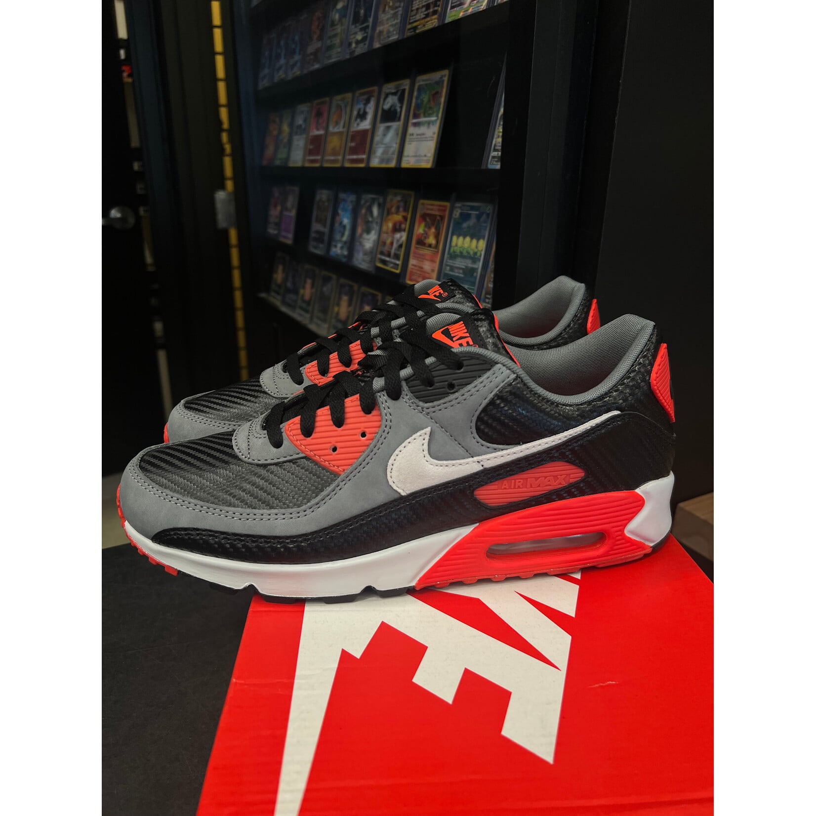 Nike Nike Air Max 90 Premium Carbon Fiber Infrared Size 11, PREOWNED