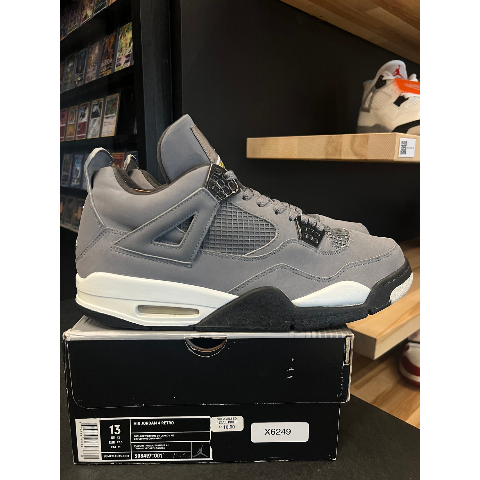 Jordan Jordan 4 Retro Cool Grey (2004) Size 13, PREOWNED
