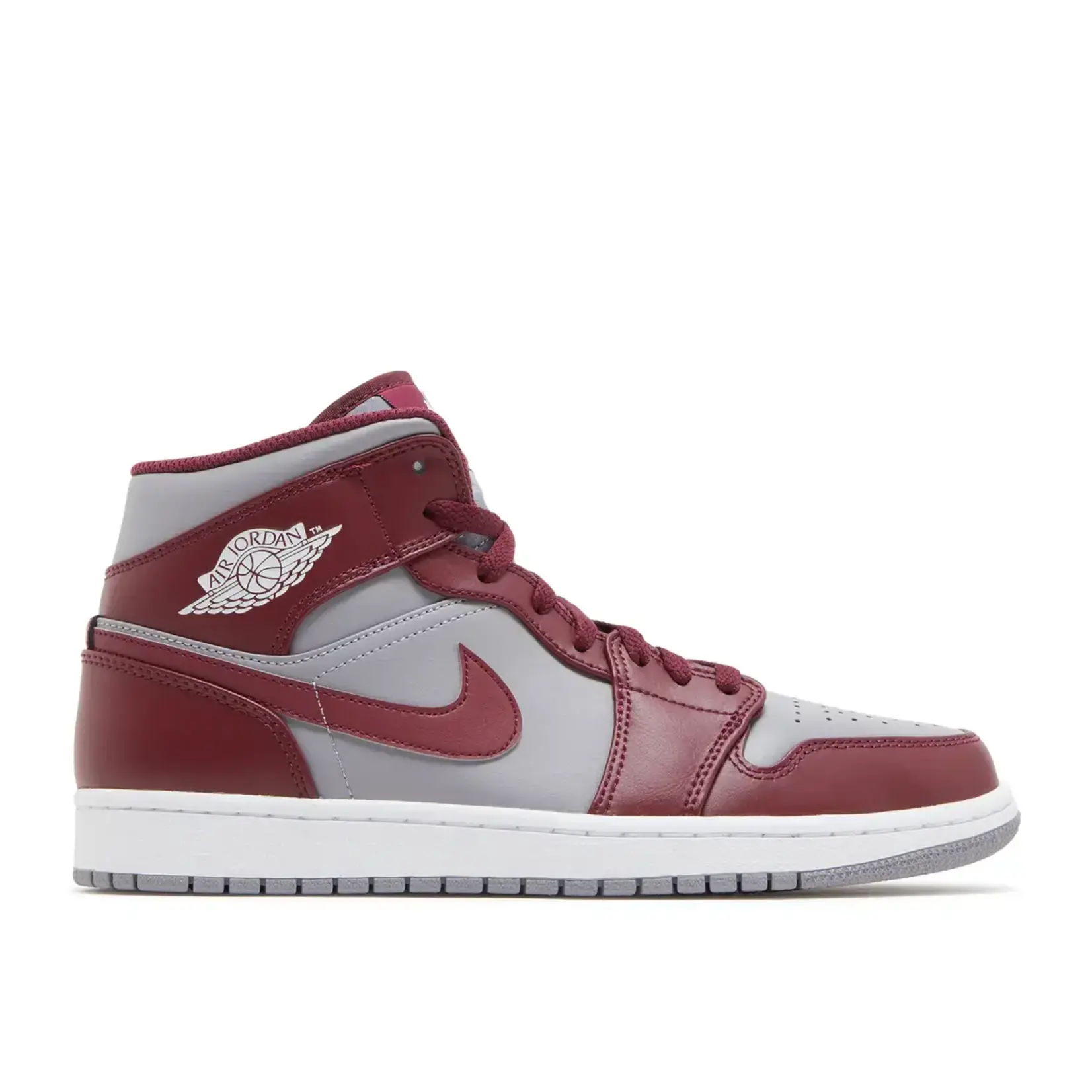 Jordan Jordan 1 Mid Cherrywood Red Size 11, DS BRAND NEW DAMAGED BOX