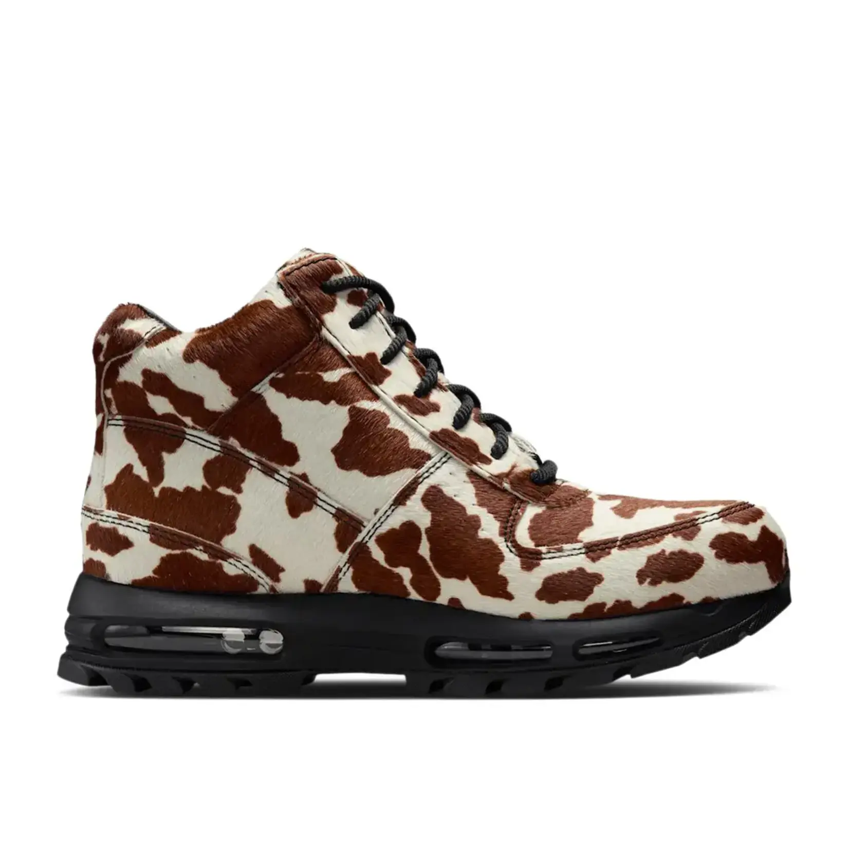 Nike Nike Air Max Goadome Sail Cacao Wow Cow Print Pony Hair Size 8.5, DS BRAND NEW