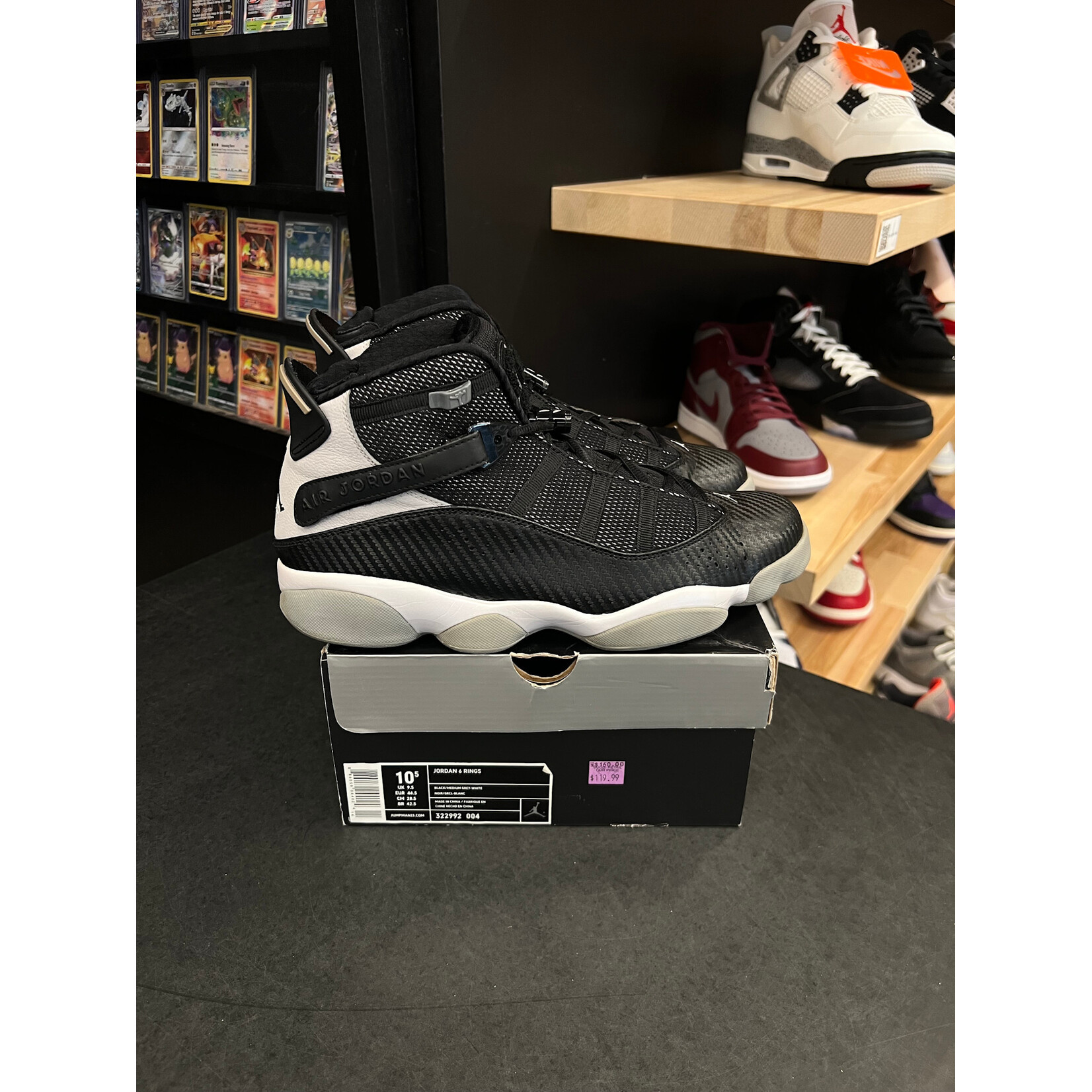 Jordan Jordan 6 Rings Carbon Fiber Size 10.5, PREOWNED