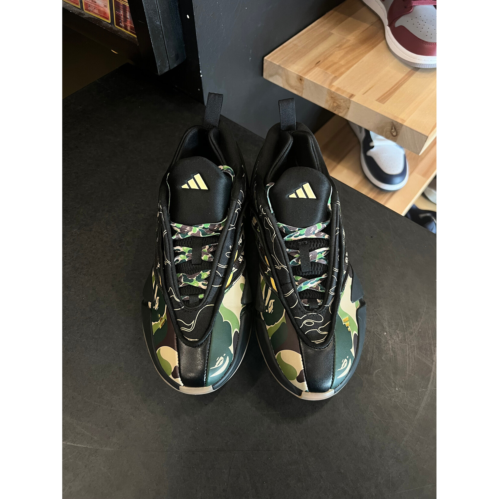 Adidas adidas Dame 9 Bape Black Green Size 6, PREOWNED