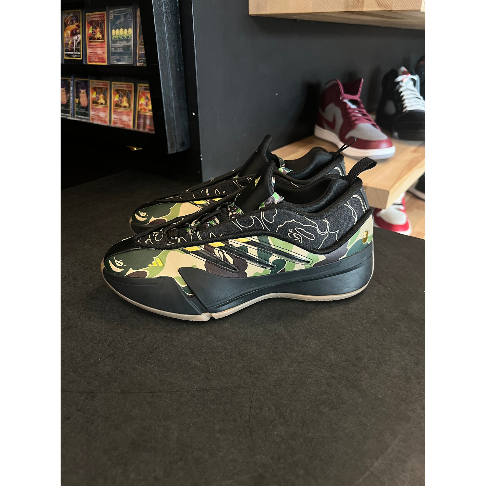 Adidas adidas Dame 9 Bape Black Green Size 6, PREOWNED