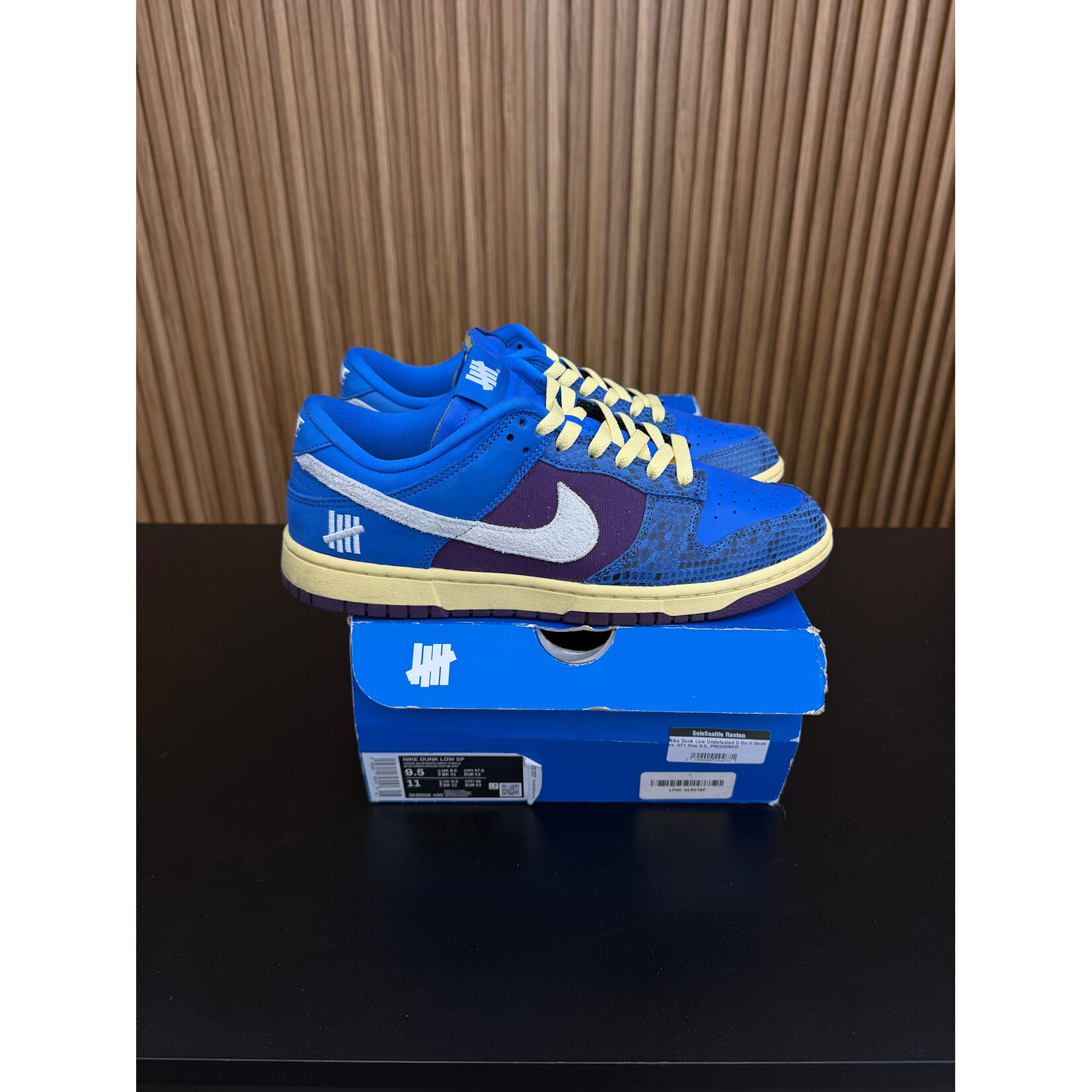 Nike Nike Dunk Low Undefeated 5 On It Dunk vs. AF1 Size 9.5, PREOWNED