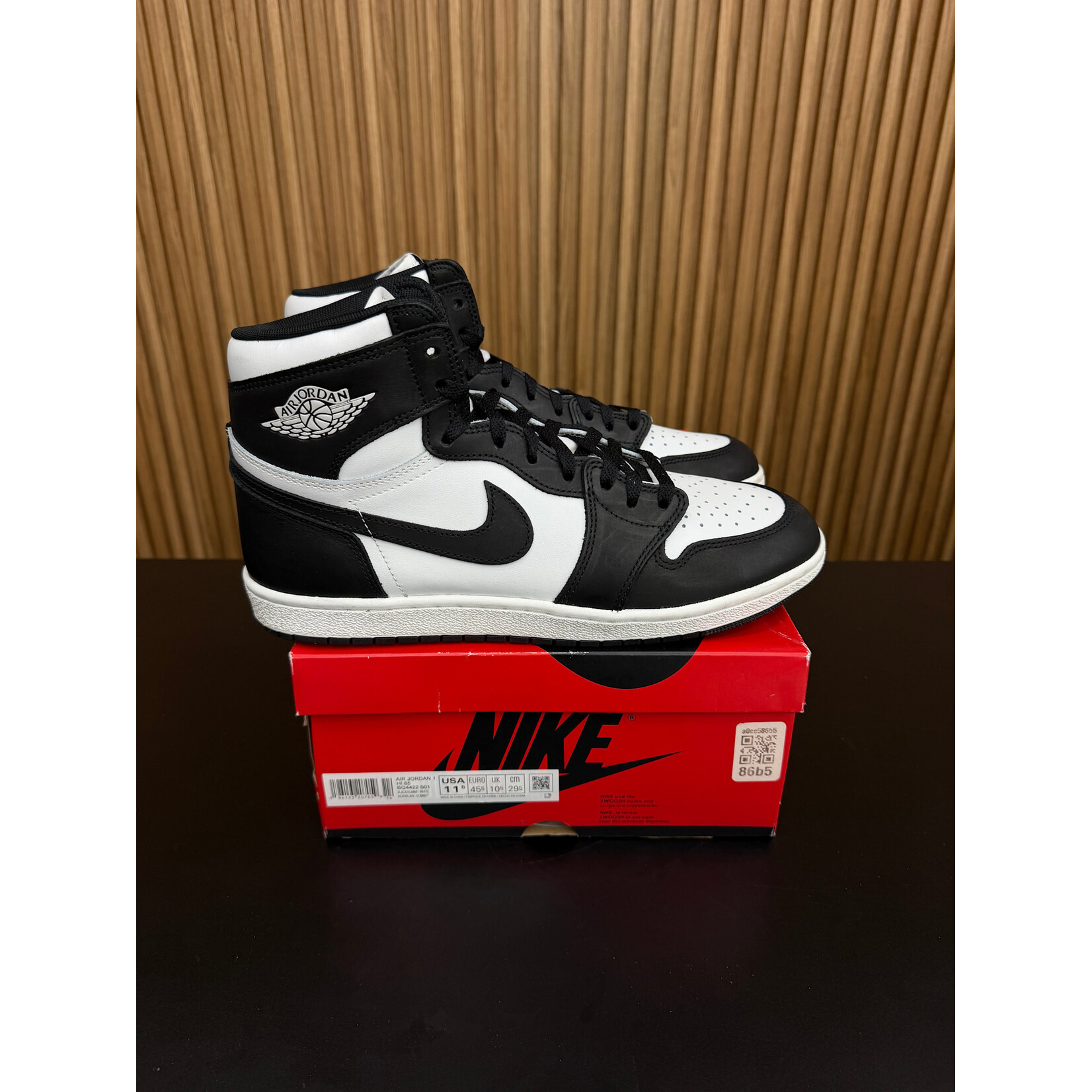 Jordan Jordan 1 Retro High '85 Black White (2023) Size 11.5, PREOWNED