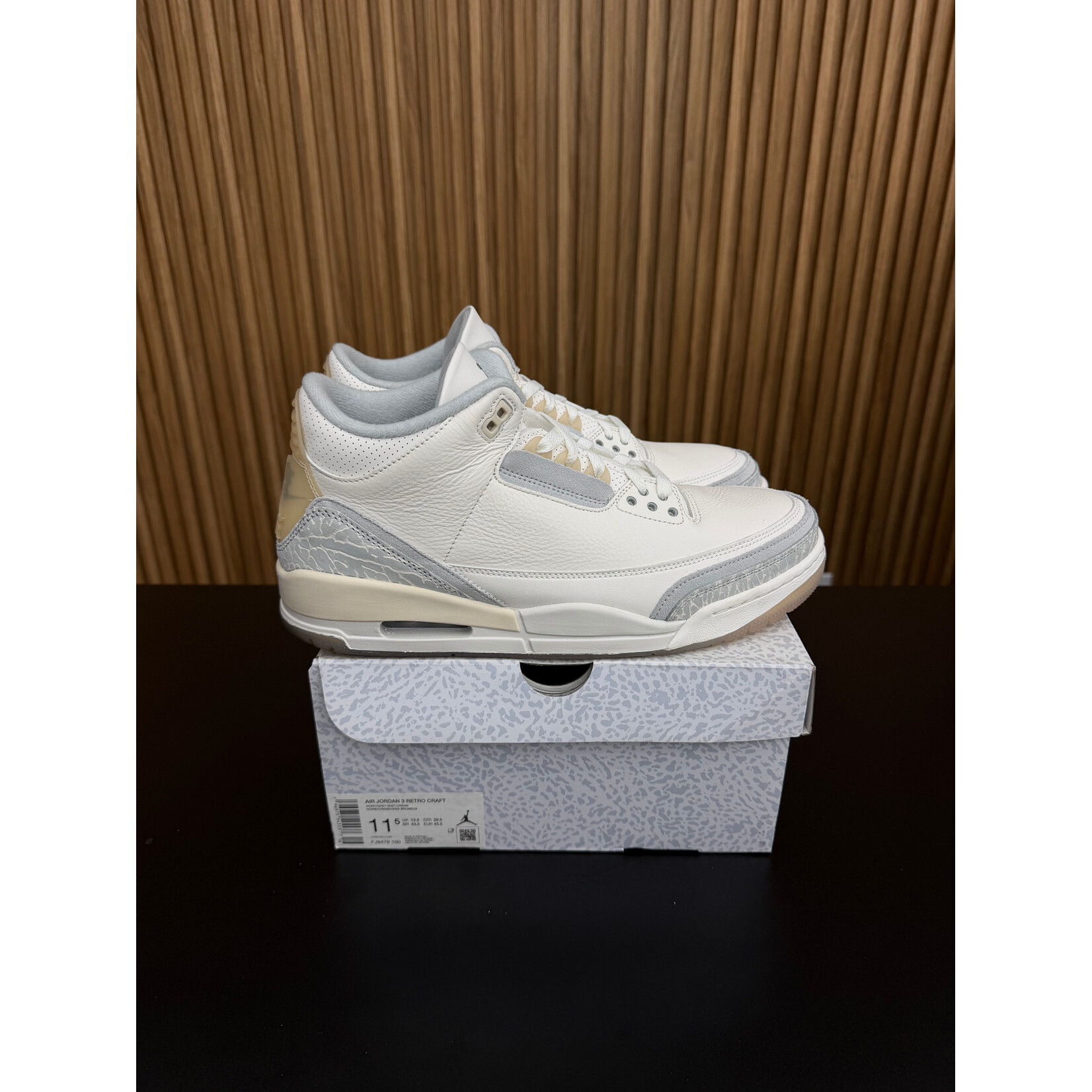 Jordan Jordan 3 Retro Craft Ivory Size 11.5, PREOWNED