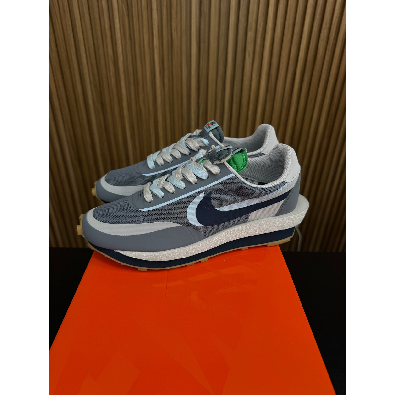 Nike Nike LD Waffle Sacai CLOT Kiss of Death 2 Cool Grey Size 10, PREOWNED