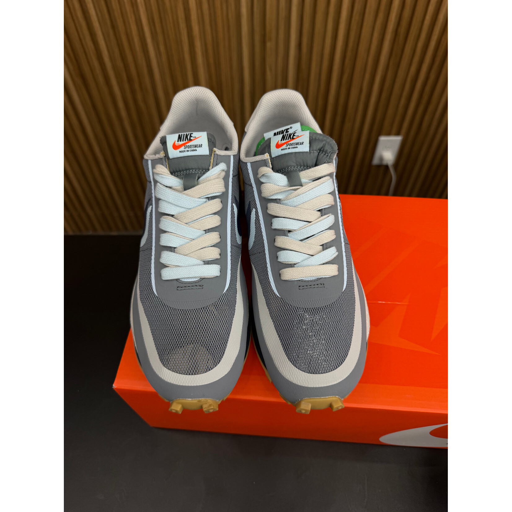 Nike Nike LD Waffle Sacai CLOT Kiss of Death 2 Cool Grey Size 10, PREOWNED