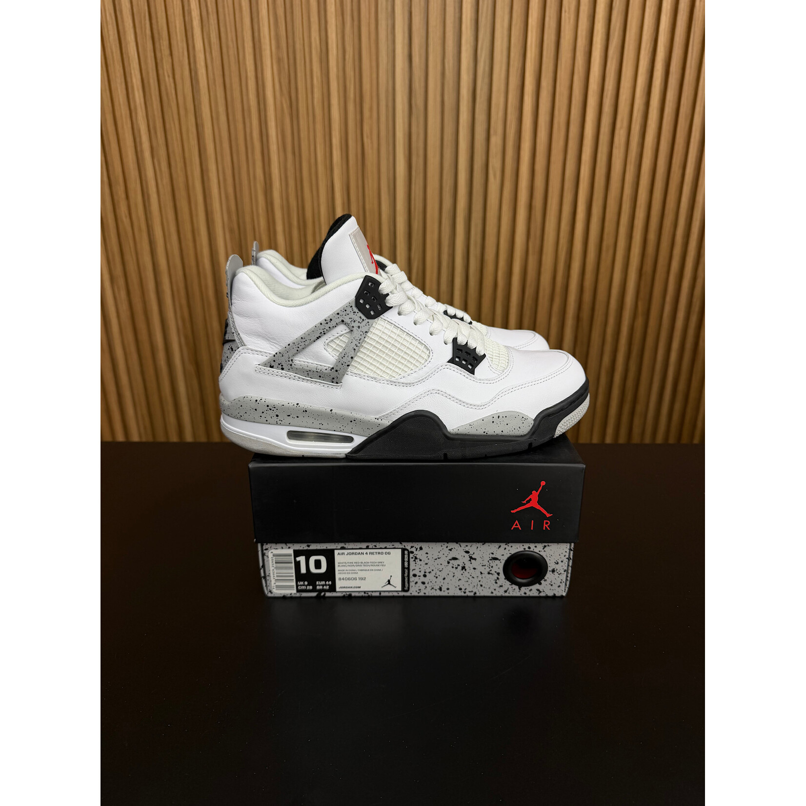 Jordan Jordan 4 Retro White Cement (2016) Size 10, PREOWNED