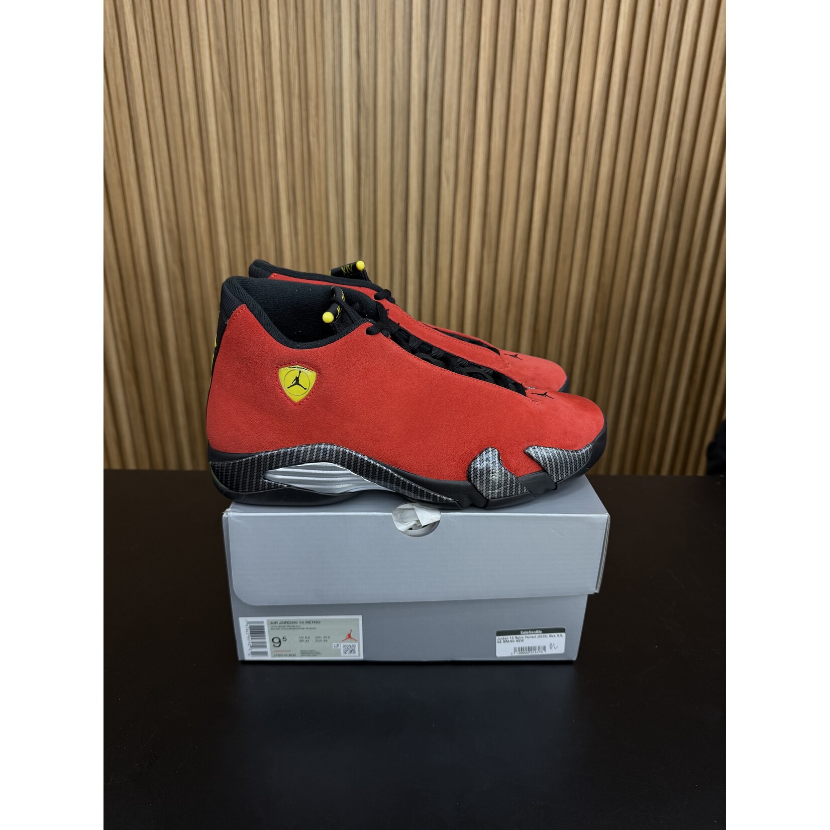 Jordan Jordan 14 Retro Ferrari (2025) Size 9.5, PREOWNED