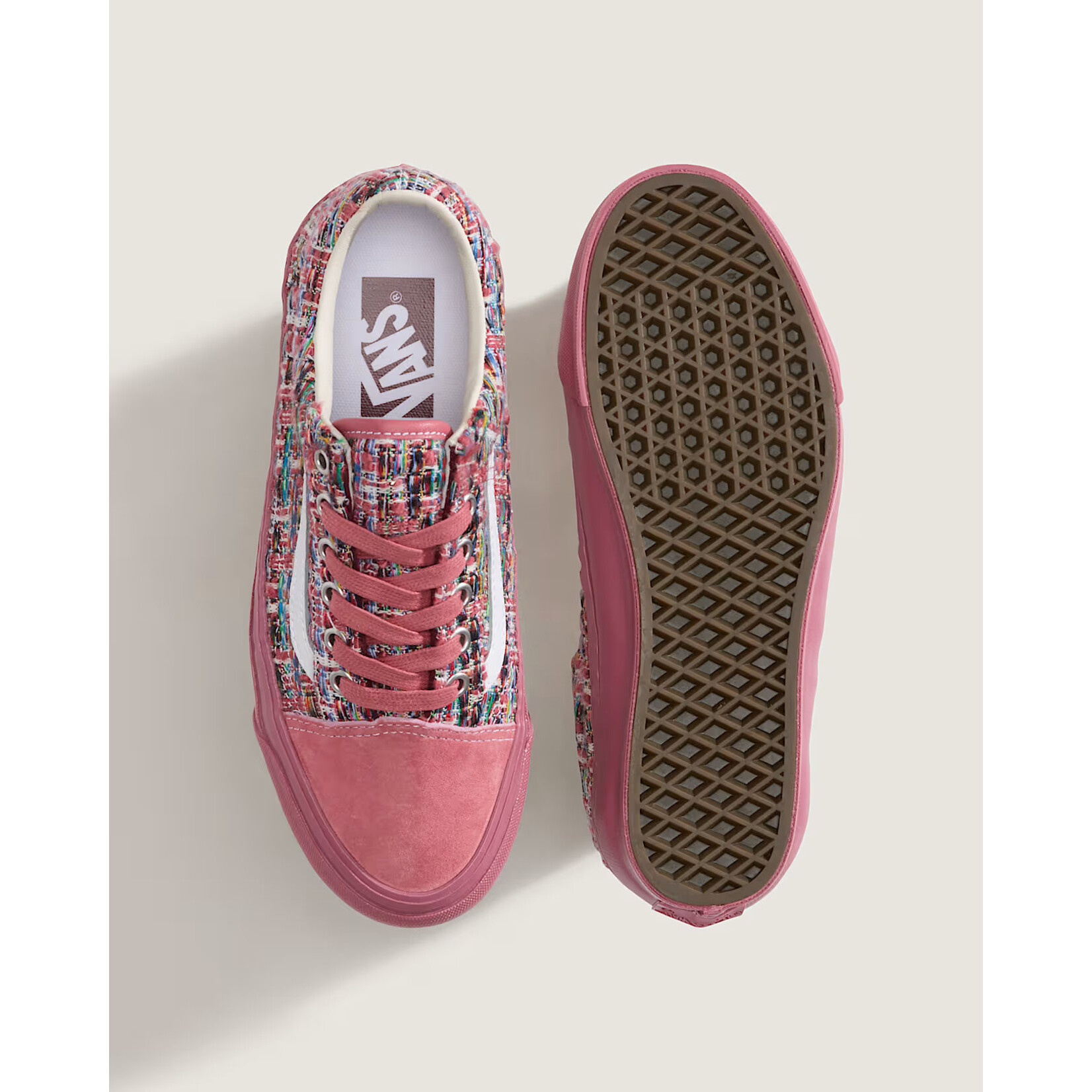 Vans Vans Premium Old Skool LX Tweed Mauvewood Size 8, DS BRAND NEW HALF BOX