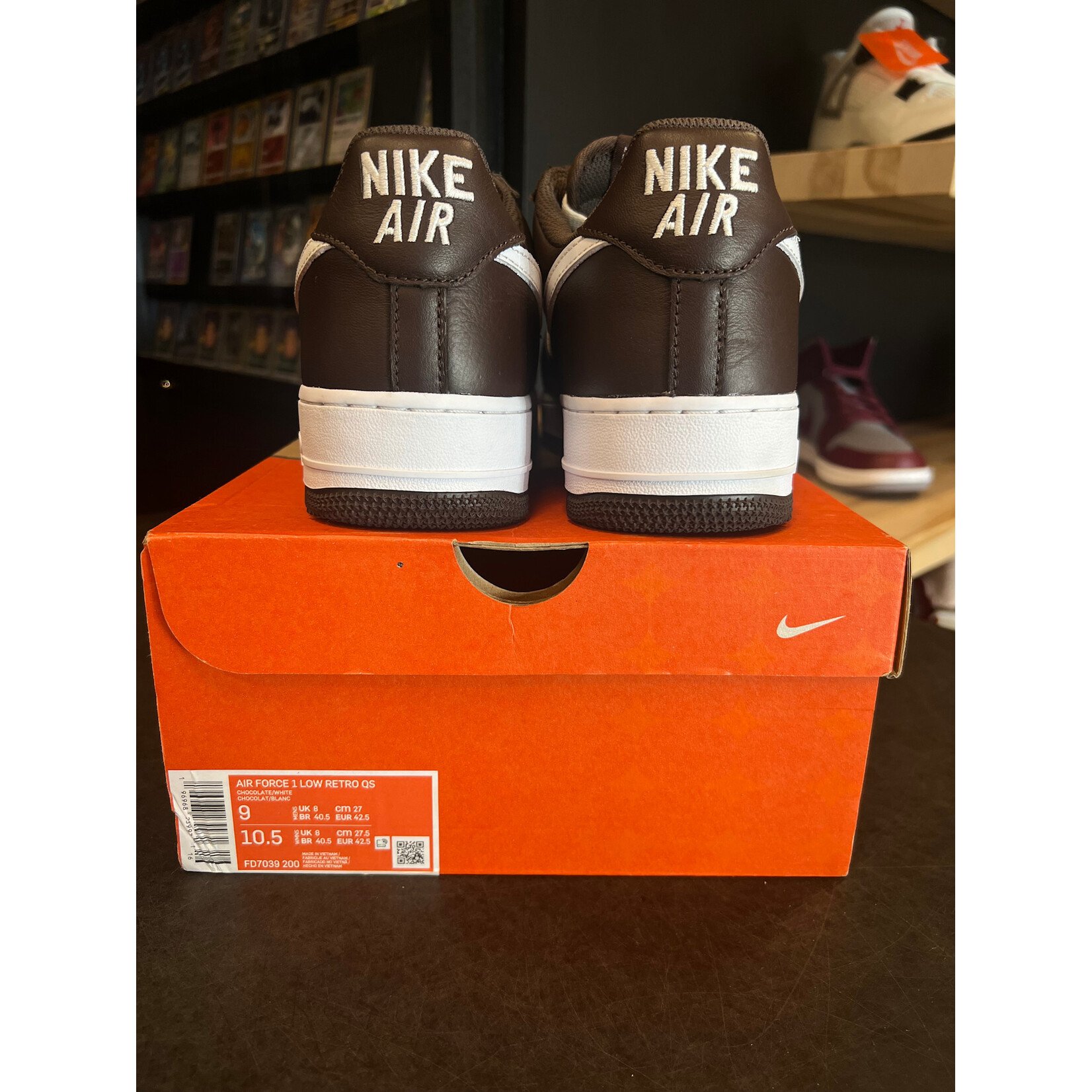Nike Nike Air Force 1 Low Retro Color of the Month Chocolate Size 9, PREOWNED