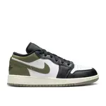 Jordan Jordan 1 Low Black Toe Medium Olive Size 10.5, DS BRAND NEW*
