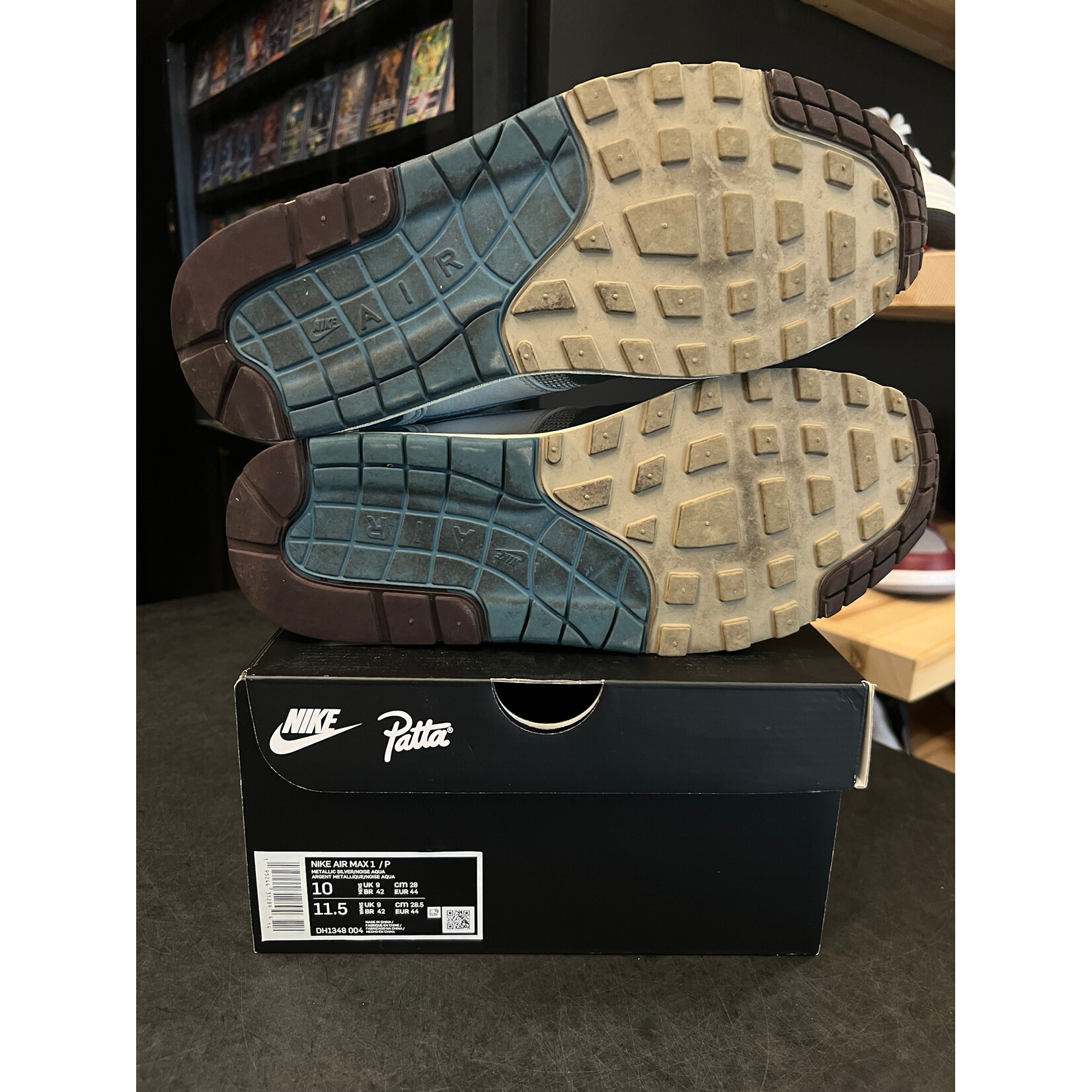 Nike Nike Air Max 1 Patta Waves Noise Aqua (with Bracelet) Size 10, PREOWNED
