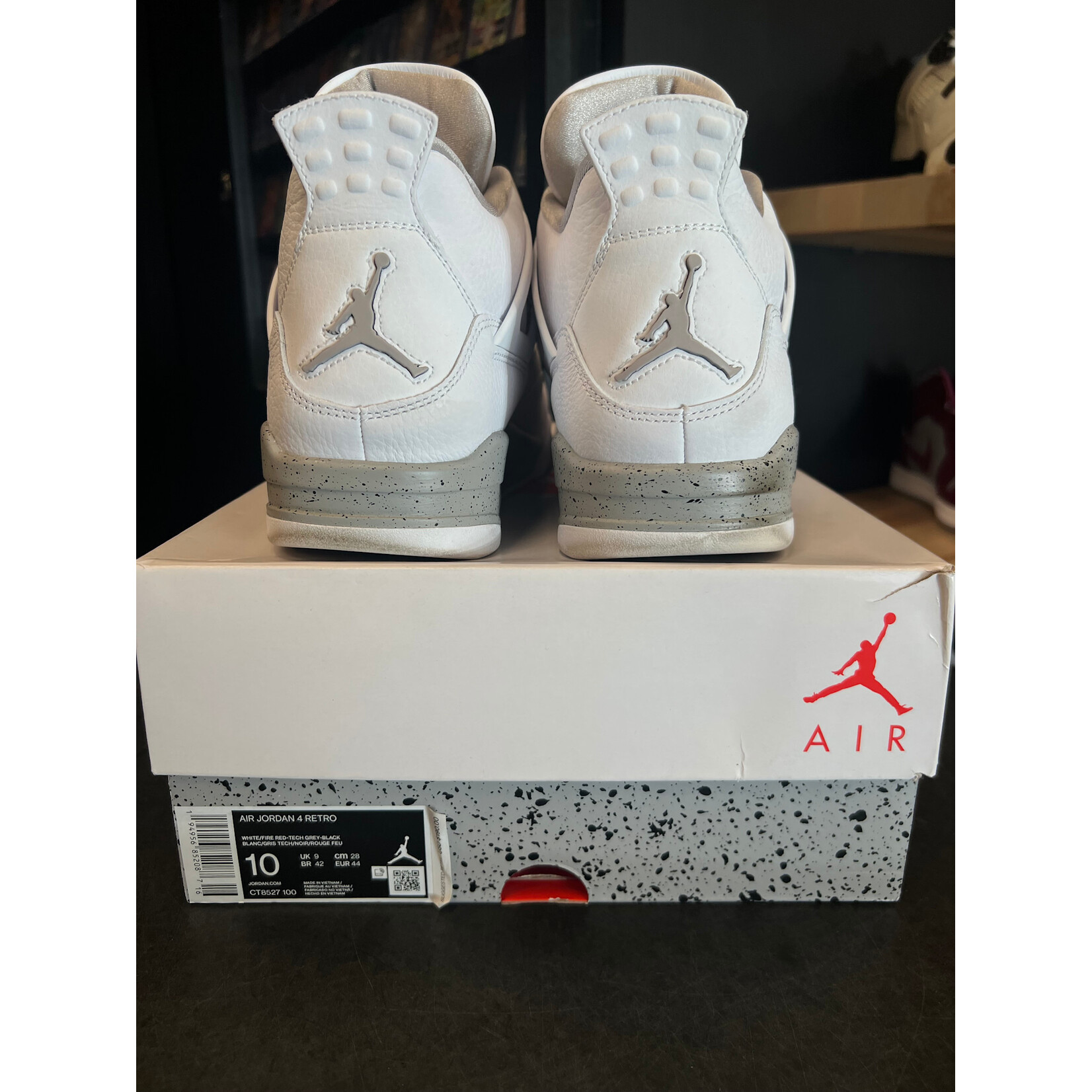Jordan Jordan 4 Retro White Oreo (2021) Size 10, PREOWNED