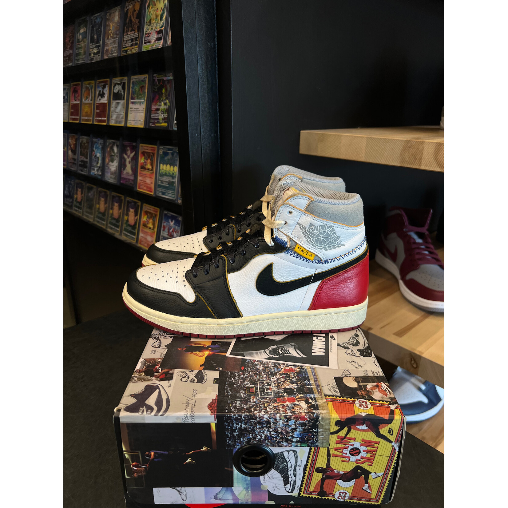 Jordan Jordan 1 Retro High Union Los Angeles Black Toe Size 8.5, PREOWNED