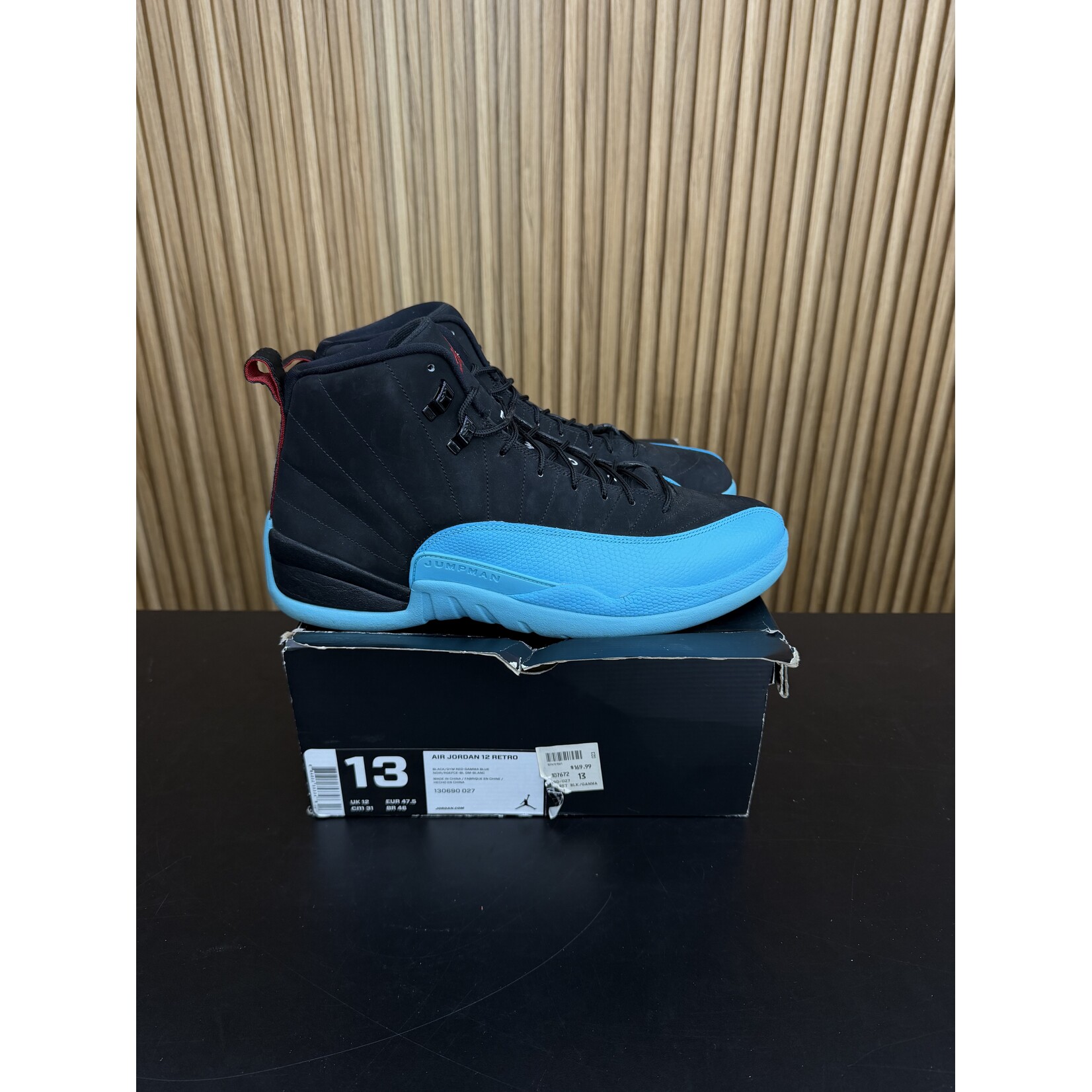 Jordan Jordan 12 Retro Gamma Blue Size 13, PREOWNED