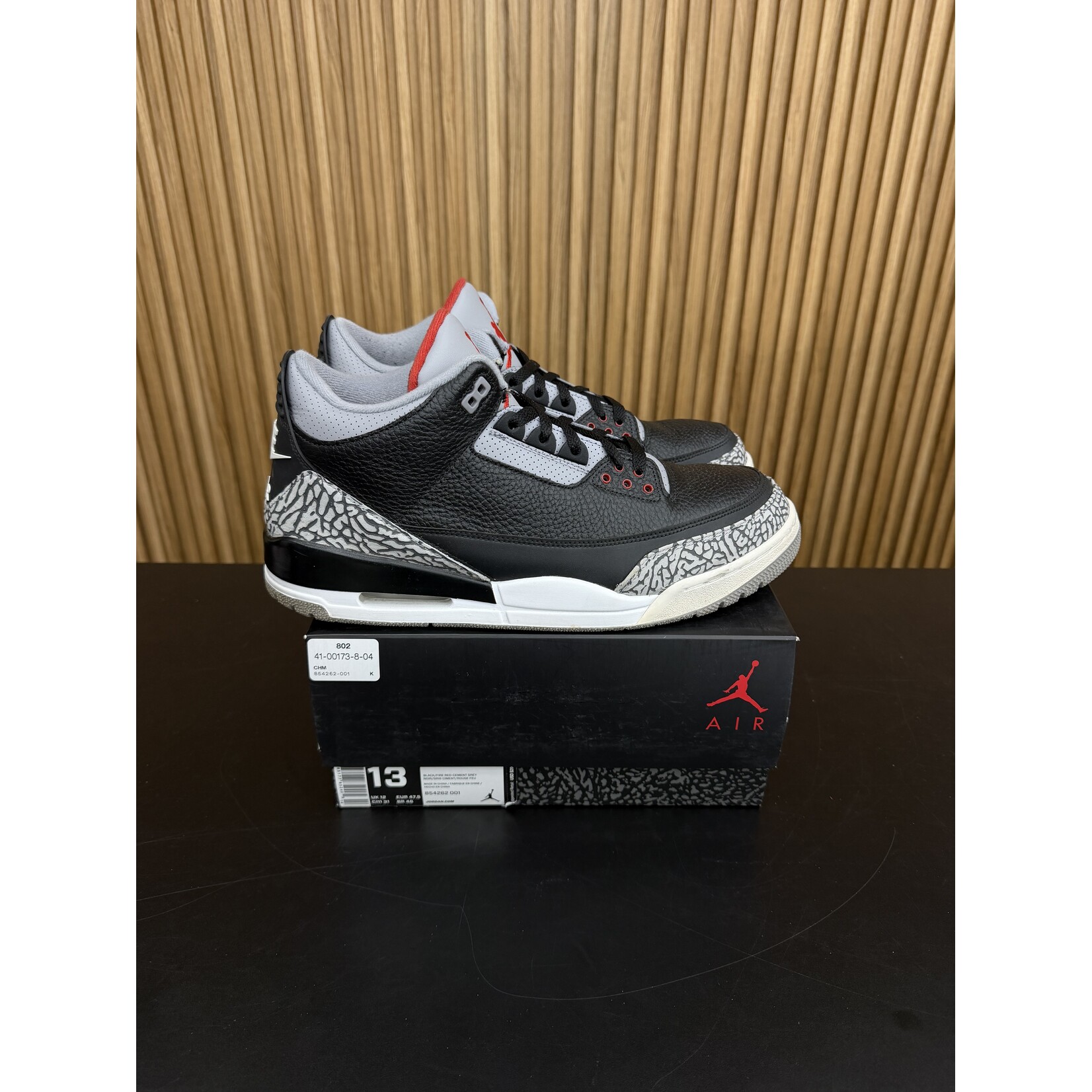 Jordan Jordan 3 Retro Black Cement (2018) Size 13, PREOWNED