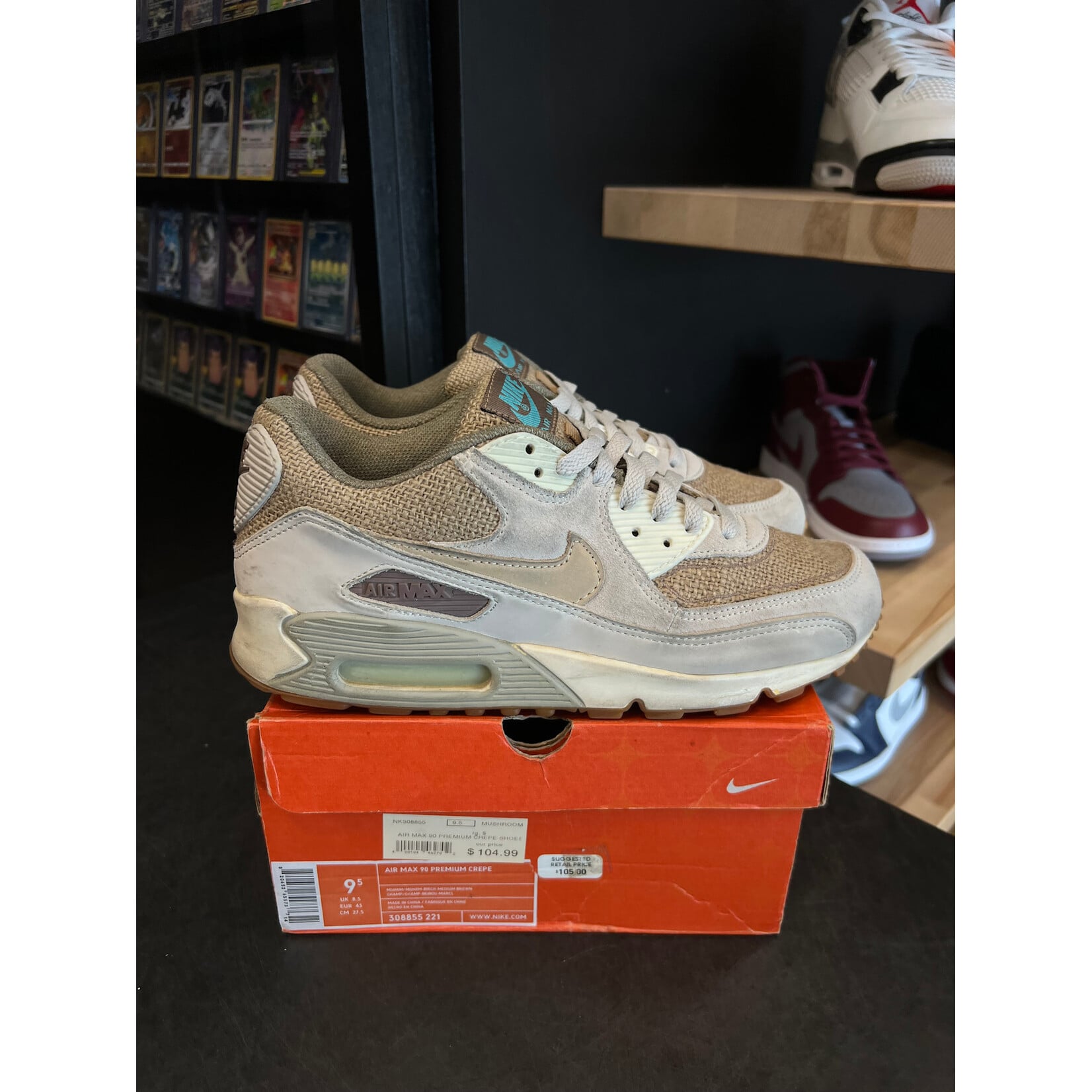 Nike Nike Air Max 90 Premium Crepe Size 9.5, PREOWNED