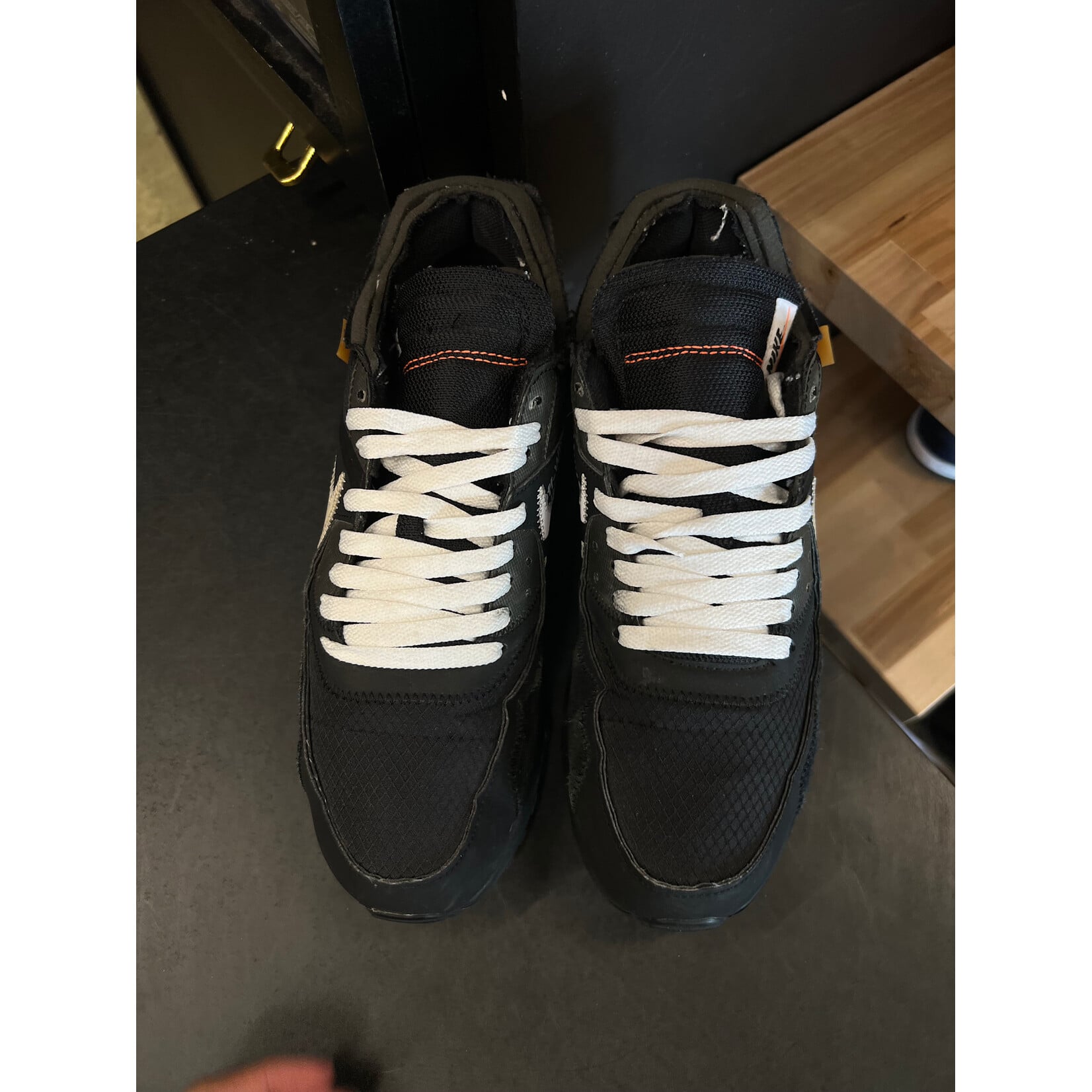 Nike Nike Air Max 90 Off-White Black Size 9.5, PREOWNED NO INSOLE NO TAG