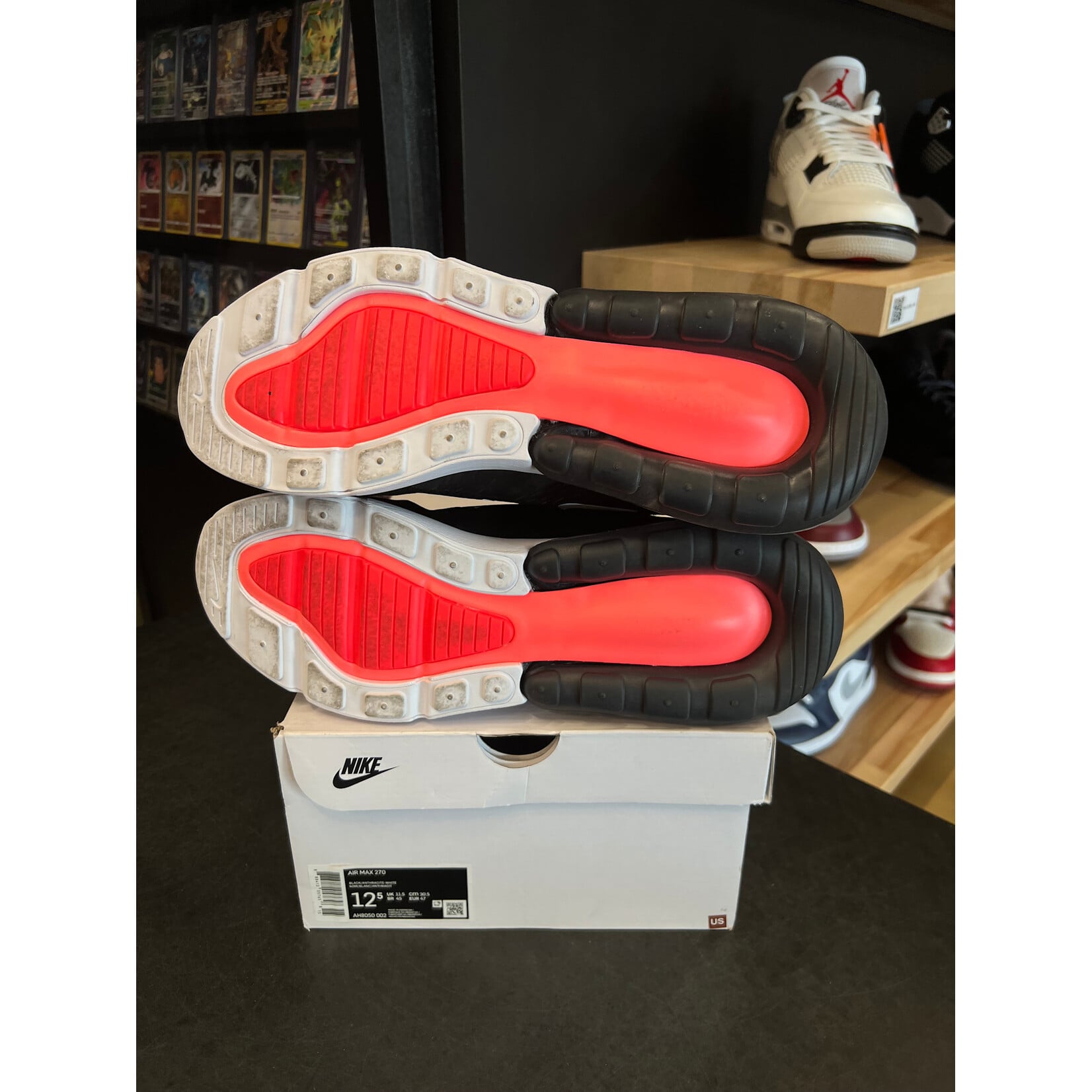 Nike Nike Air Max 270 Black White Size 12.5, PREOWNED