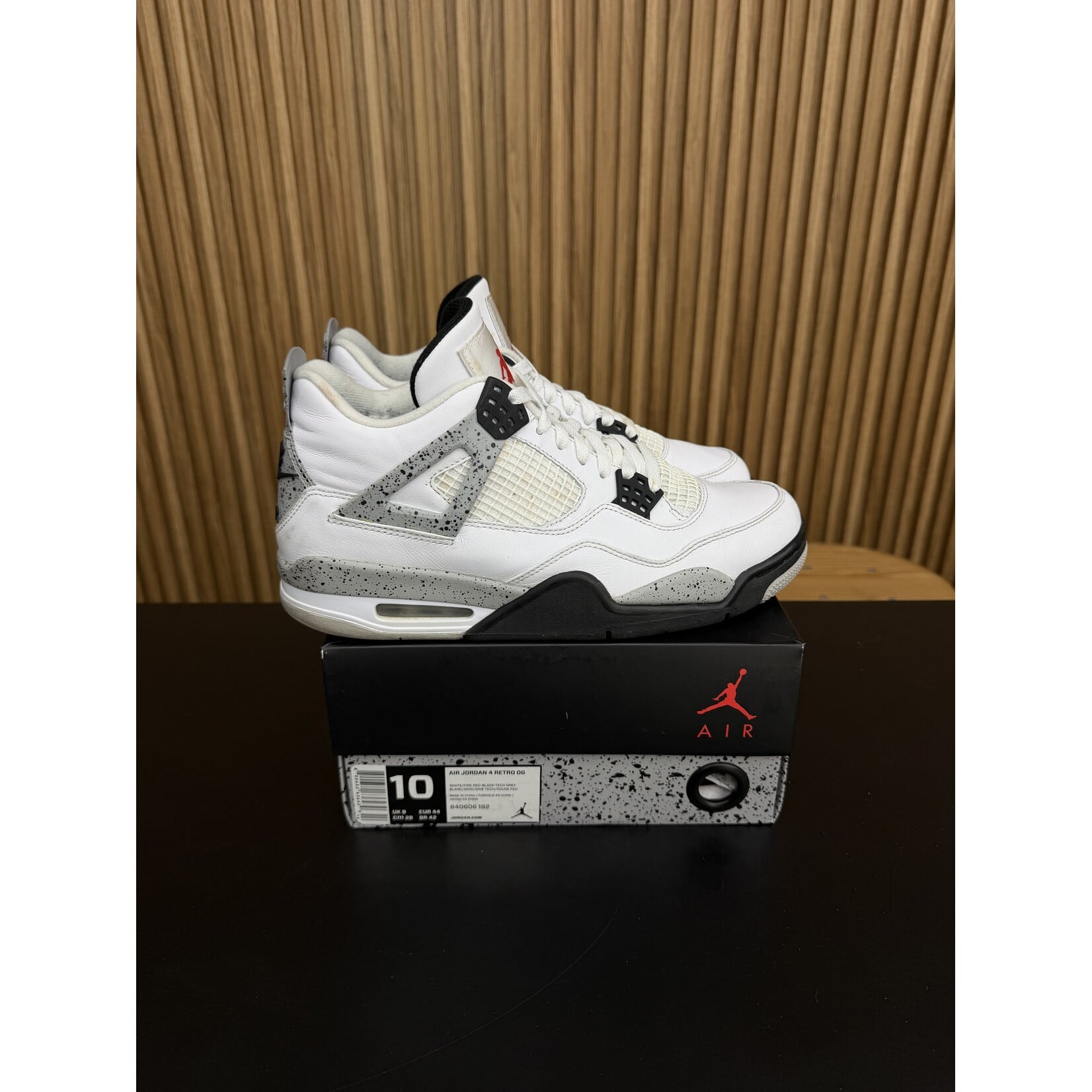 Jordan Jordan 4 Retro White Cement (2016) Size 10, PREOWNED