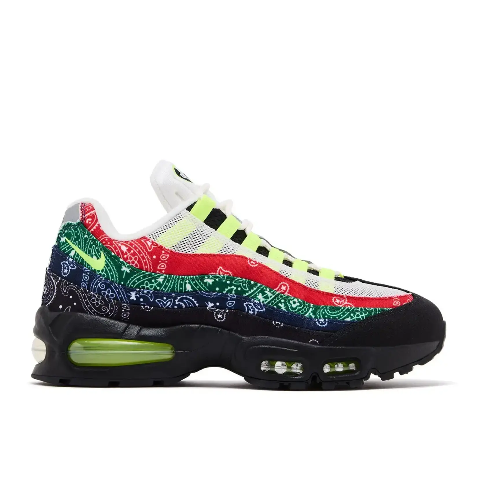 Nike Nike Air Max 95 OG Big Bubble Neon Paisley Bandana Size 11.5, DS BRAND NEW