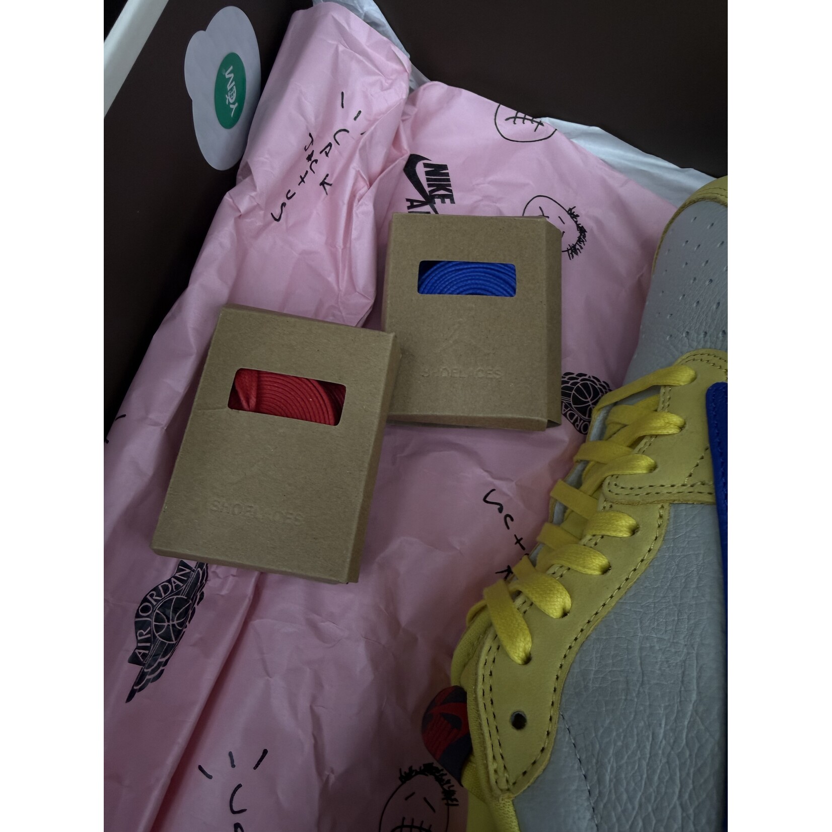 Jordan Jordan 1 Retro Low OG SP Travis Scott Canary (Women's) Size 11.5W, PREOWNED