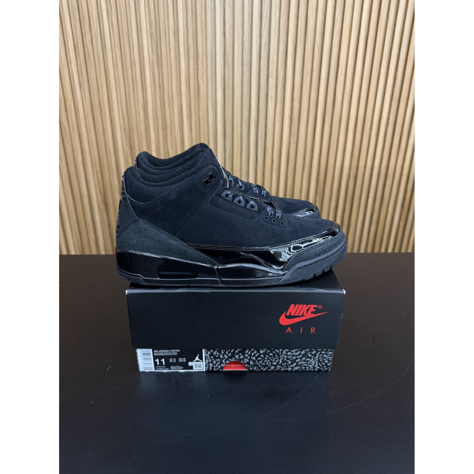 Jordan Jordan 3 Retro Black Cat (2025) Size 11, PREOWNED