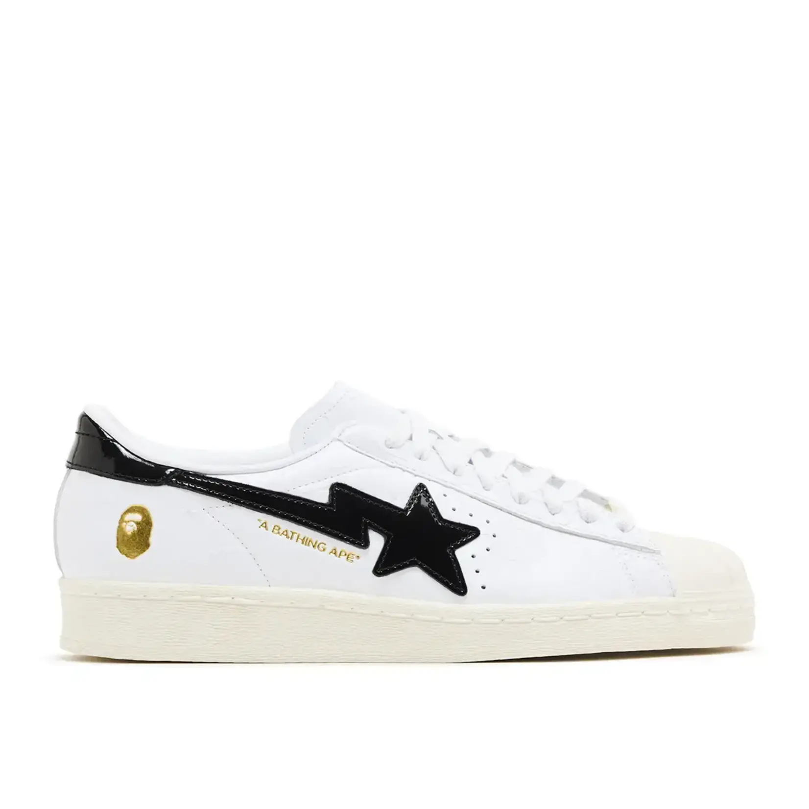 Adidas adidas Superstar Vintage Bape White Black Size 6, DS BRAND NEW NO LID