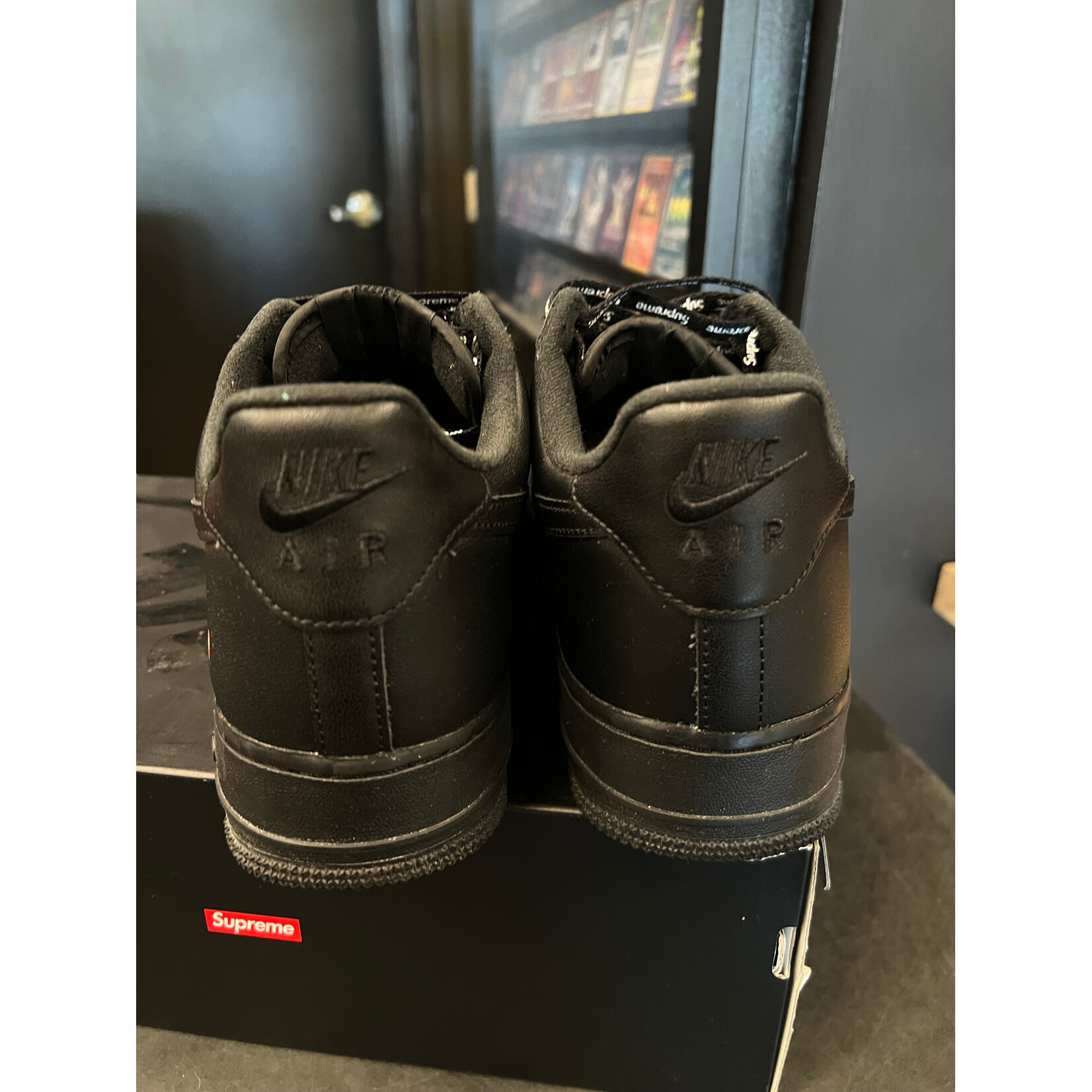 Nike Nike Air Force 1 Low Supreme Black Size 10, PREOWNED