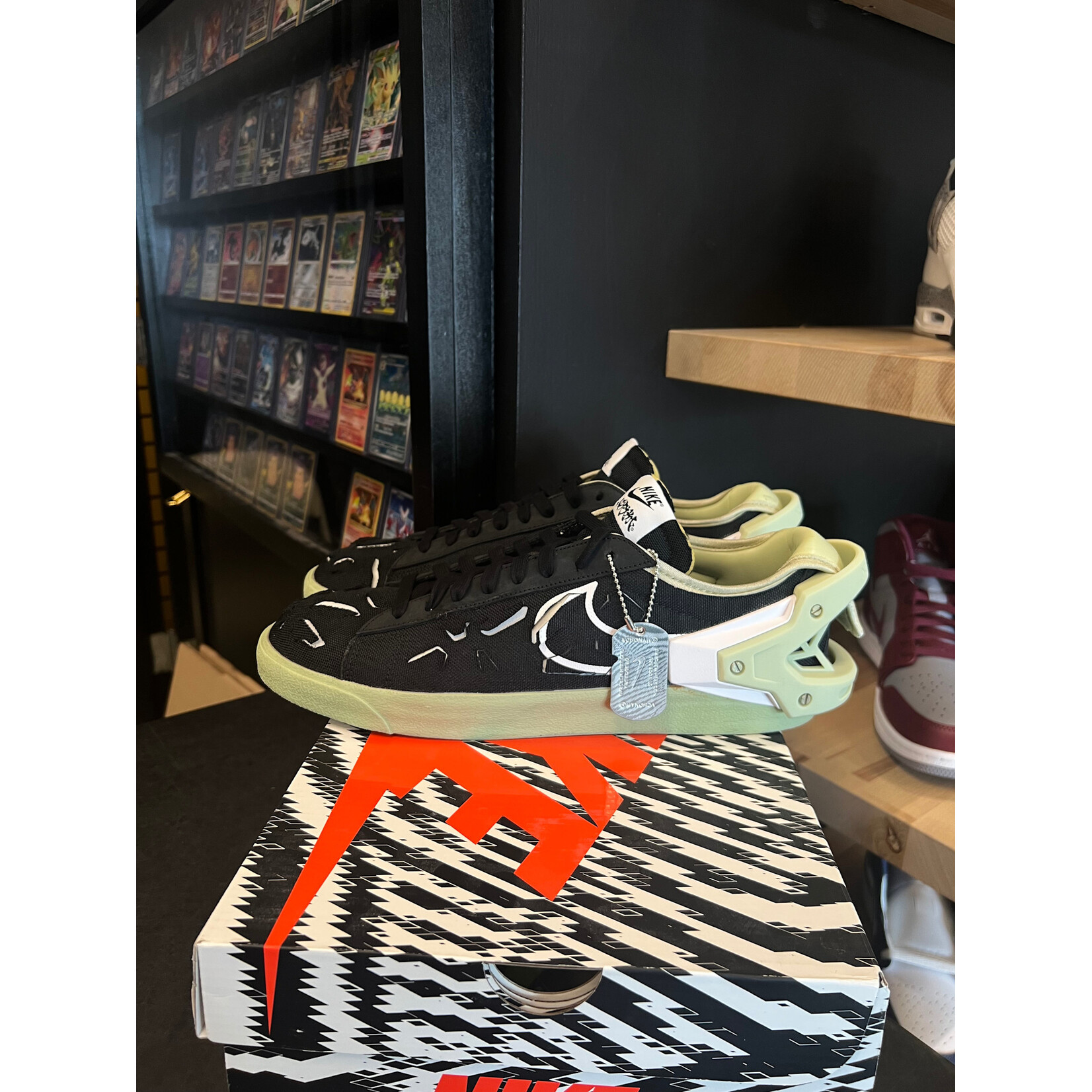 Nike Nike Blazer Low Acronym Black Olive Aura Size 11.5, PREOWNED