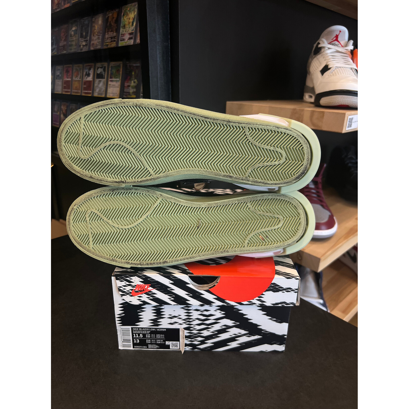 Nike Nike Blazer Low Acronym Black Olive Aura Size 11.5, PREOWNED