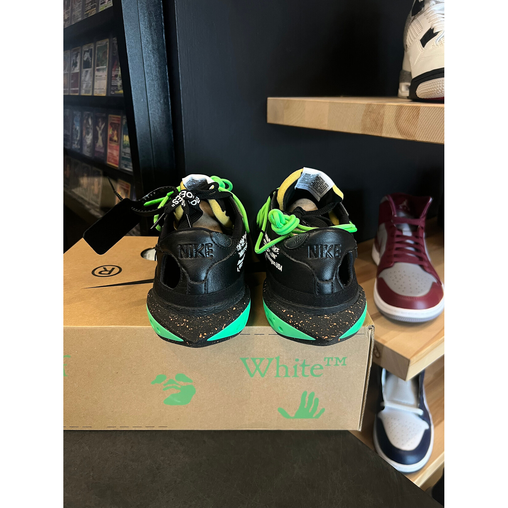 Nike Nike Blazer Low Off-White Black Electro Green Size 11.5, PREOWNED